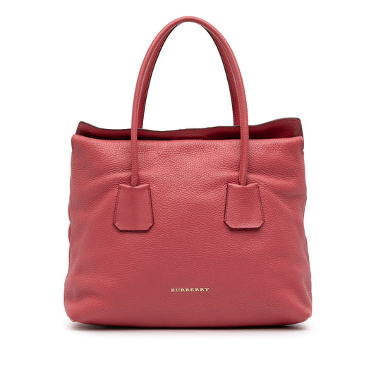 Burberry Grained Leather Baynard Tote