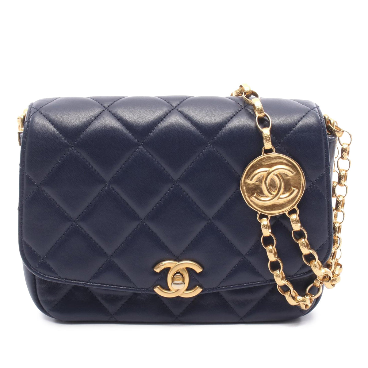 Chanel Small CC Quilted Lambskin Single Flap