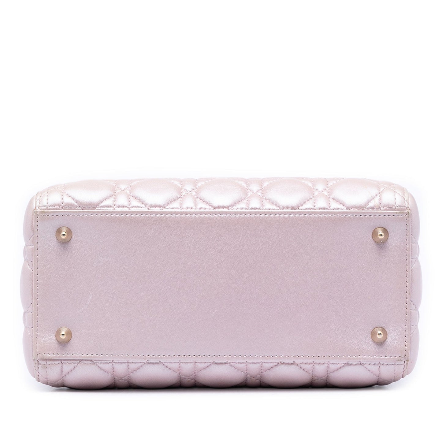 Dior Medium Pearlescent Lambskin Cannage Lady Dior
