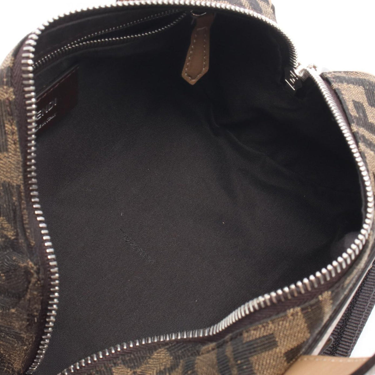 Fendi Mini Zucca Canvas O'Lock Bowling Bag