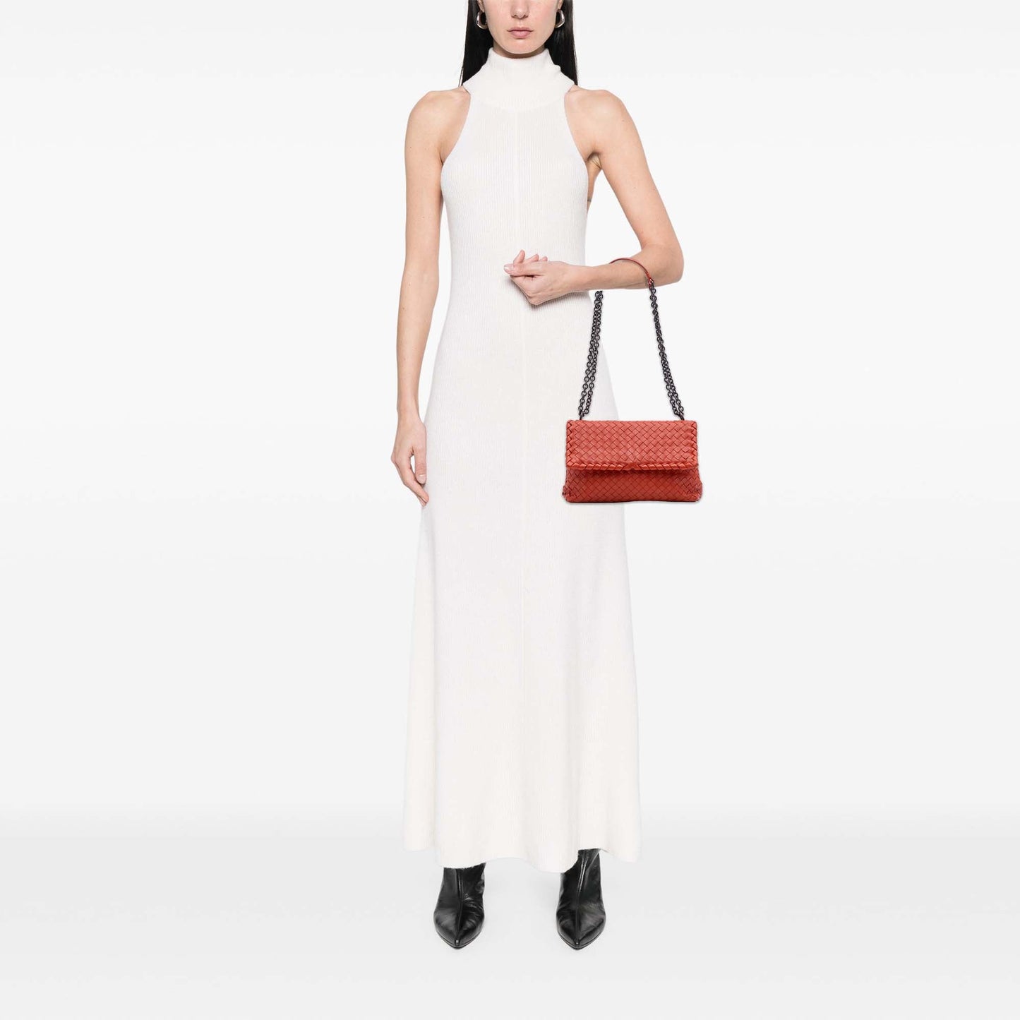 Bottega Veneta Small Nappa Intrecciato Olimpia Shoulder Bag