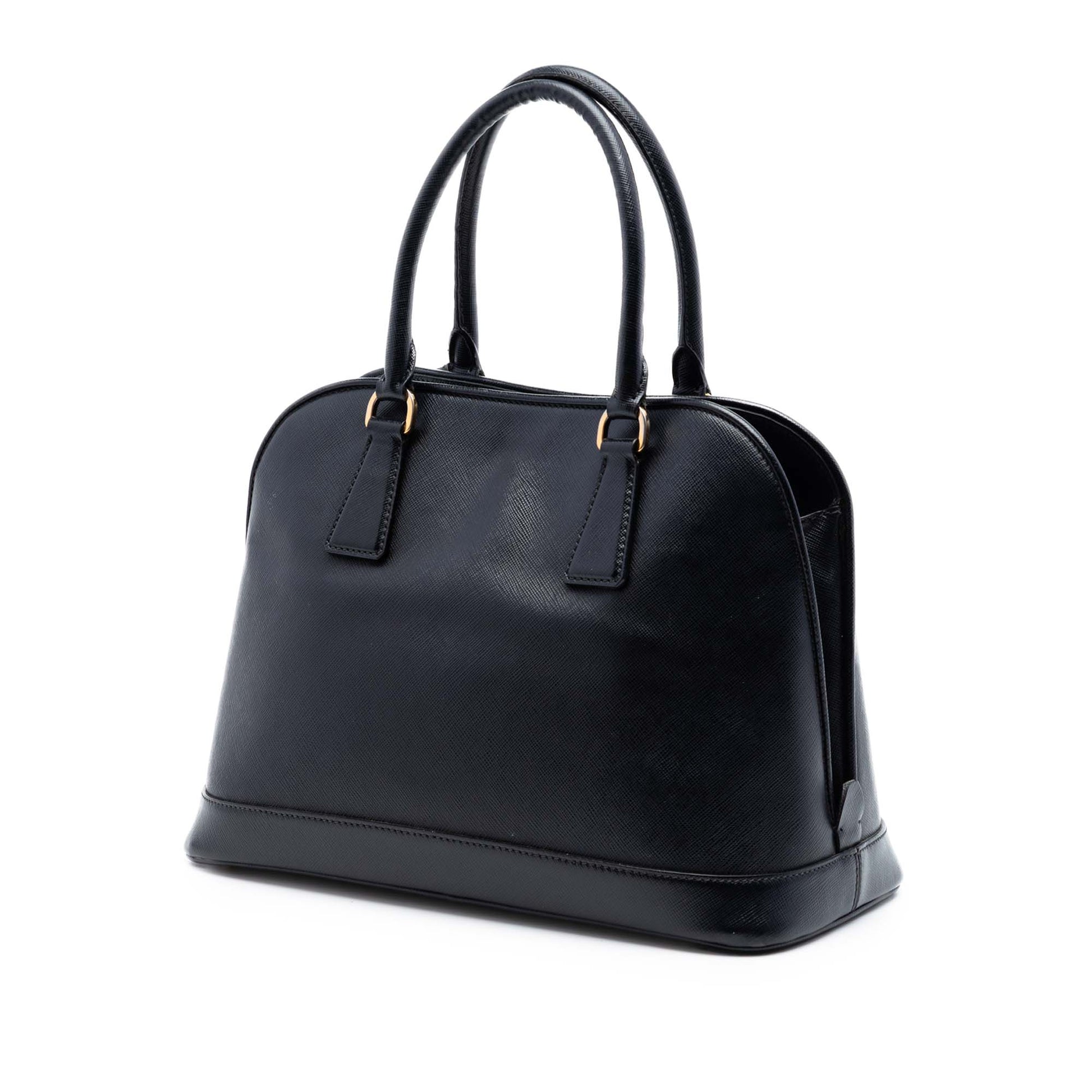 Prada Medium Saffiano Lux Open Promenade Satchel