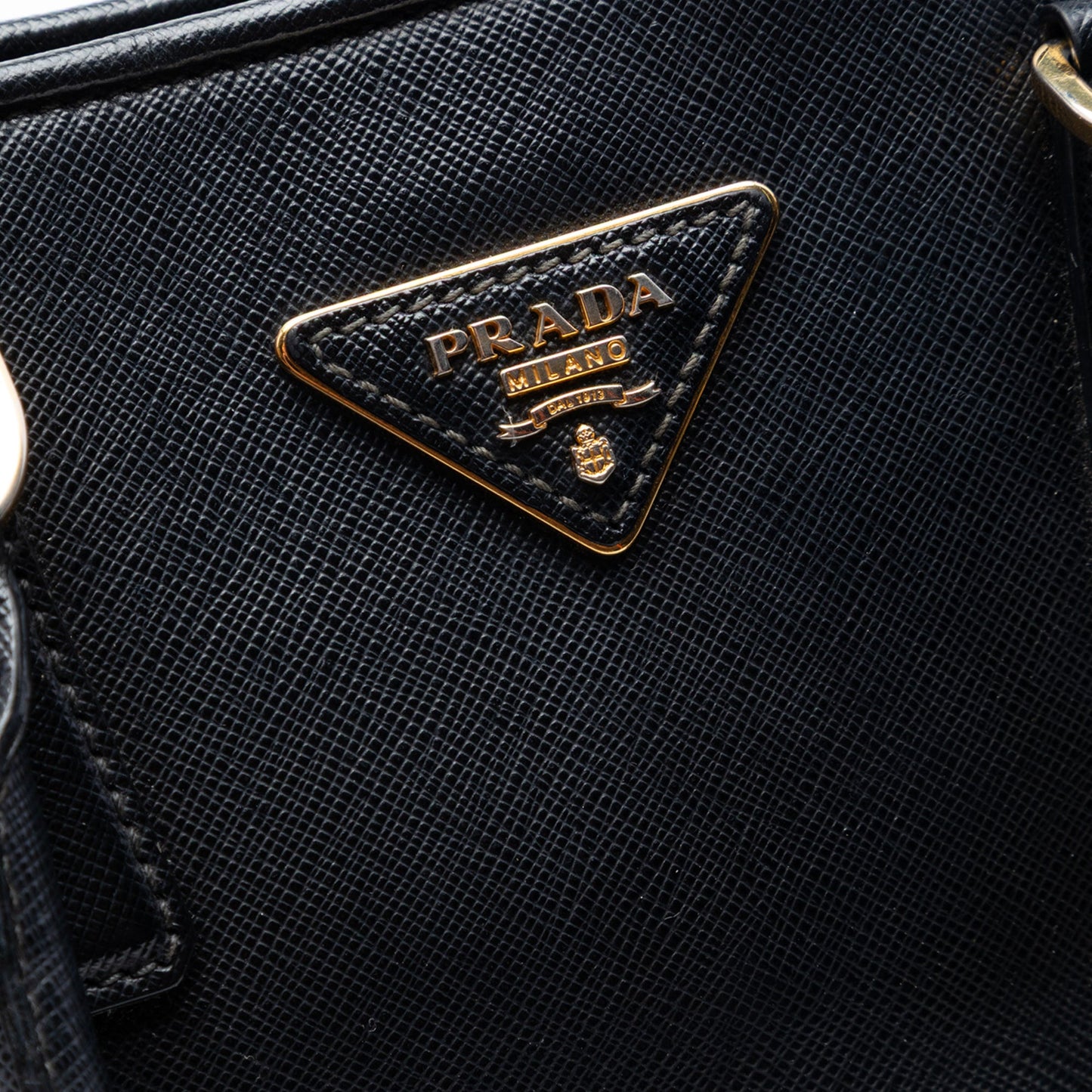 Prada Medium Saffiano Lux Open Promenade Satchel