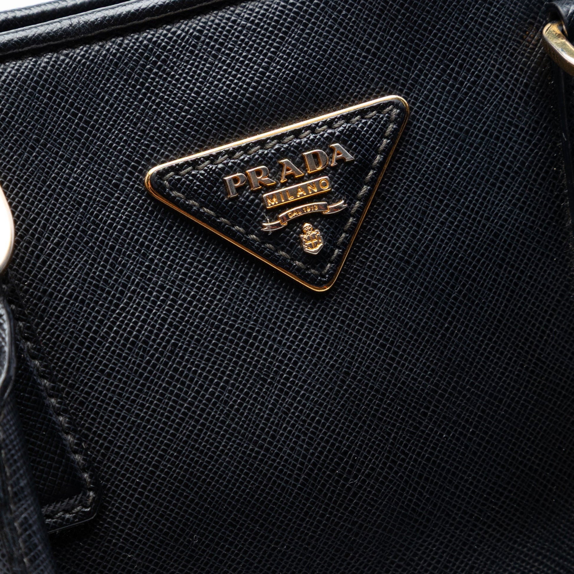 Prada Medium Saffiano Lux Open Promenade Satchel