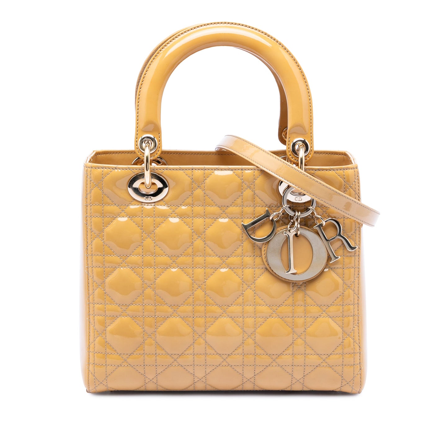 Dior Medium Patent Cannage Lady Dior