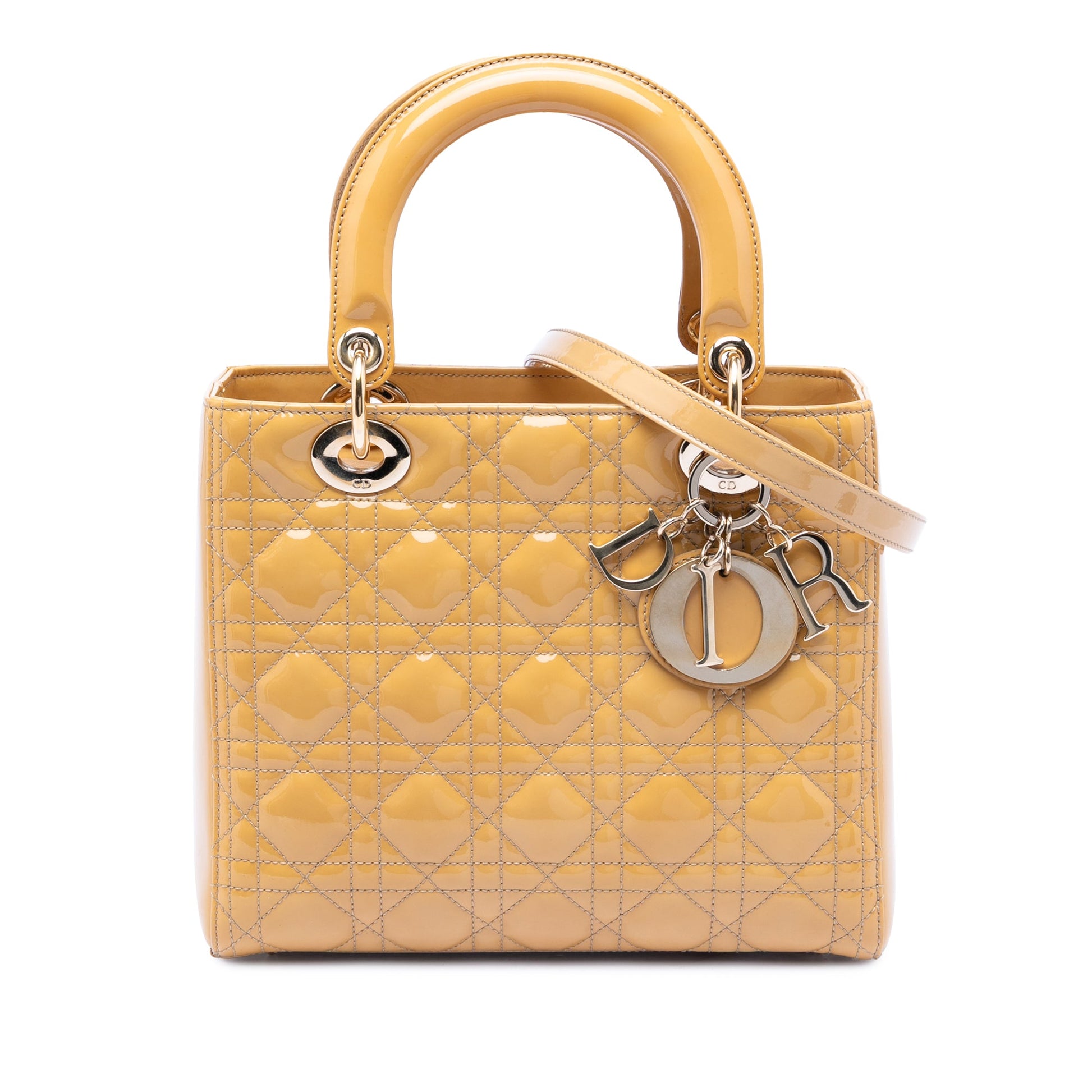 Dior Medium Patent Cannage Lady Dior