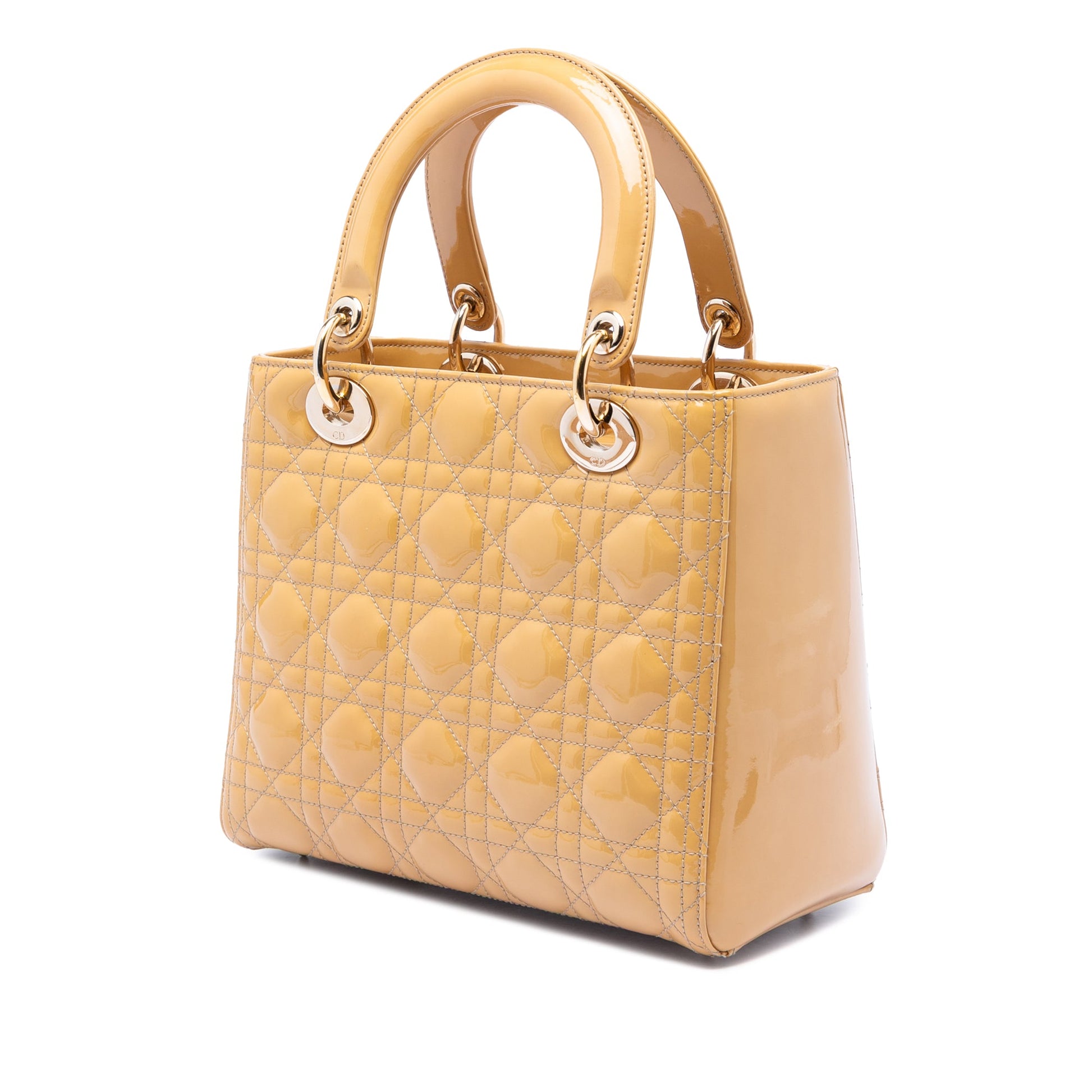 Dior Medium Patent Cannage Lady Dior