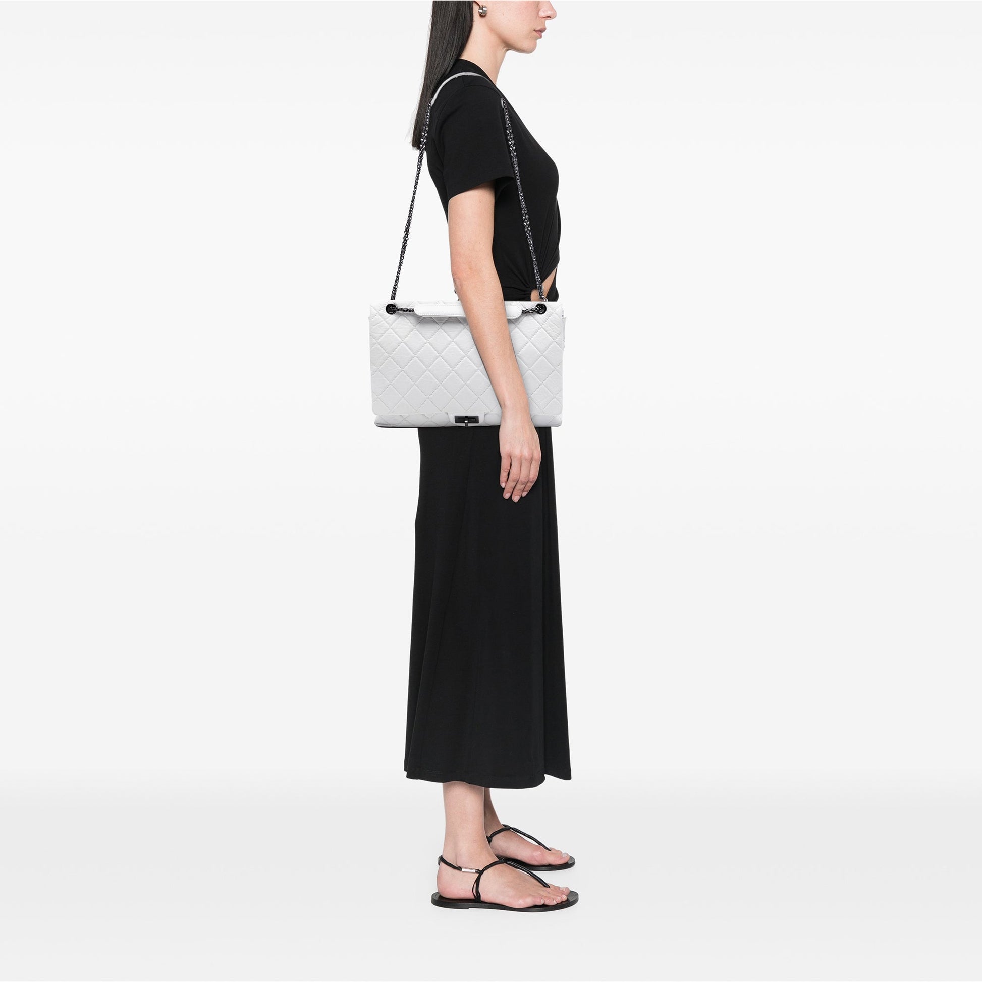 Chanel Maxi Quilted Aged Calfskin Reissue 2.55 Single Flap