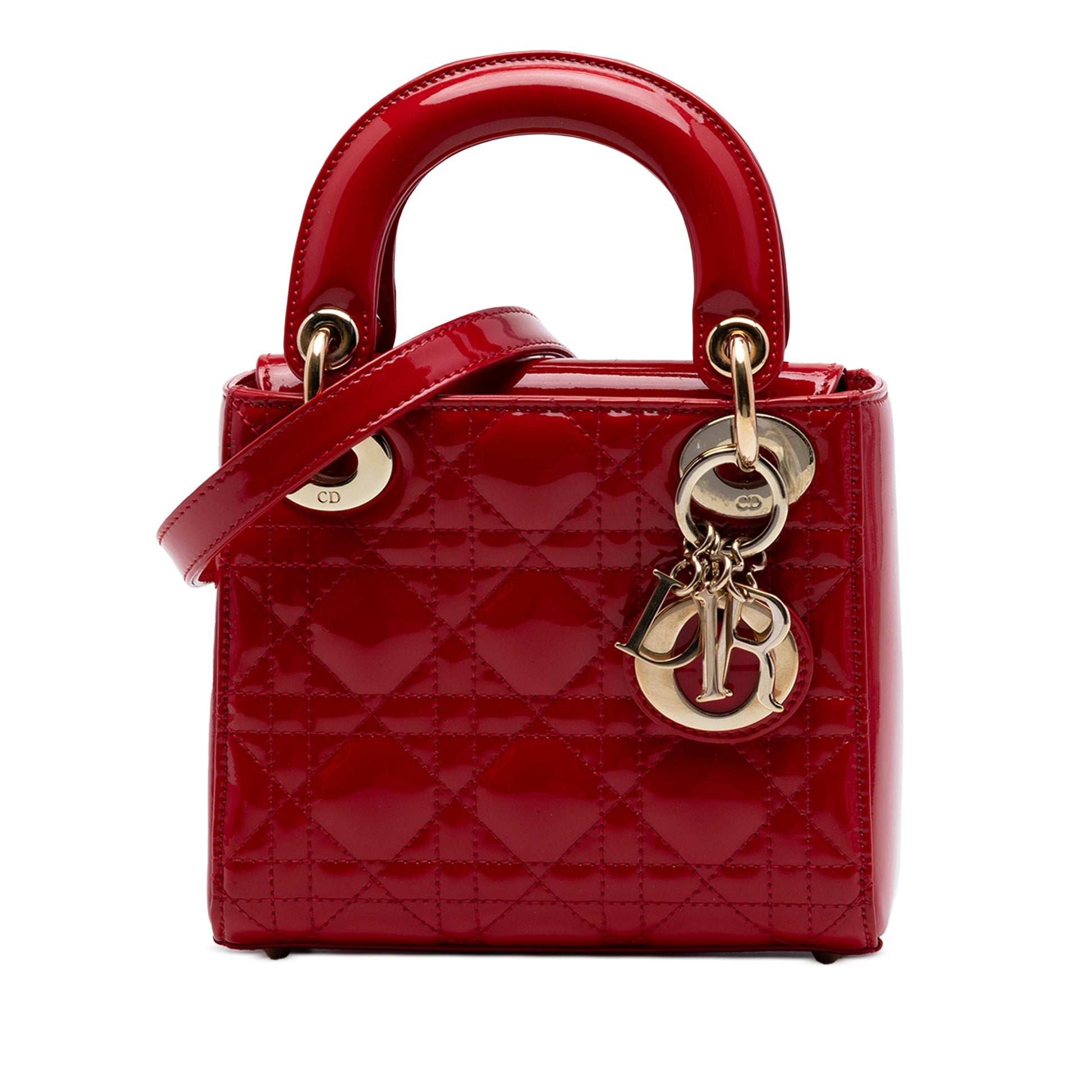 Dior Mini Patent Cannage Lady Dior
