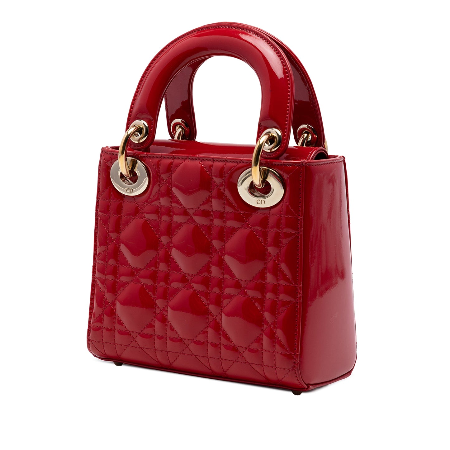 Dior Mini Patent Cannage Lady Dior