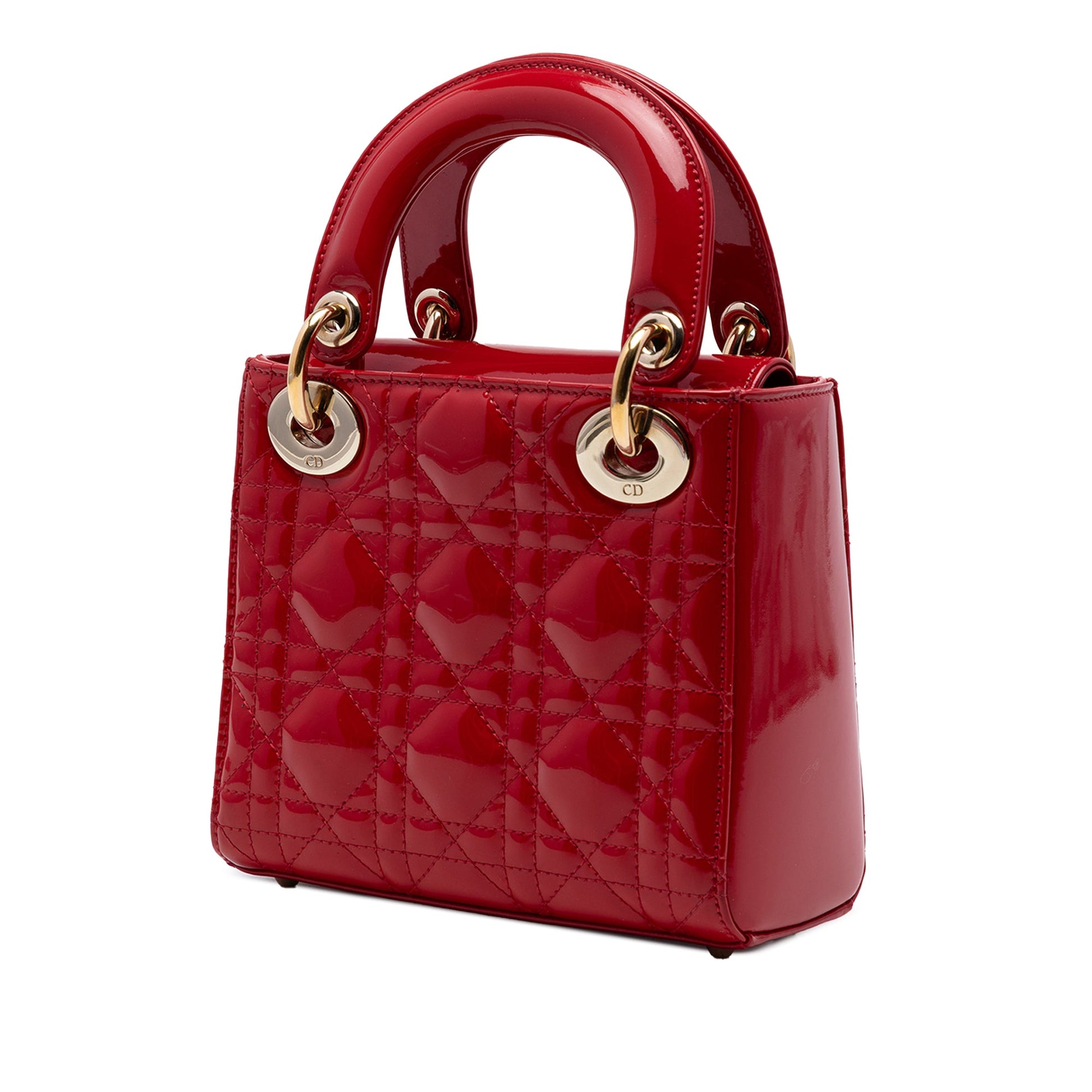 Dior Mini Patent Cannage Lady Dior