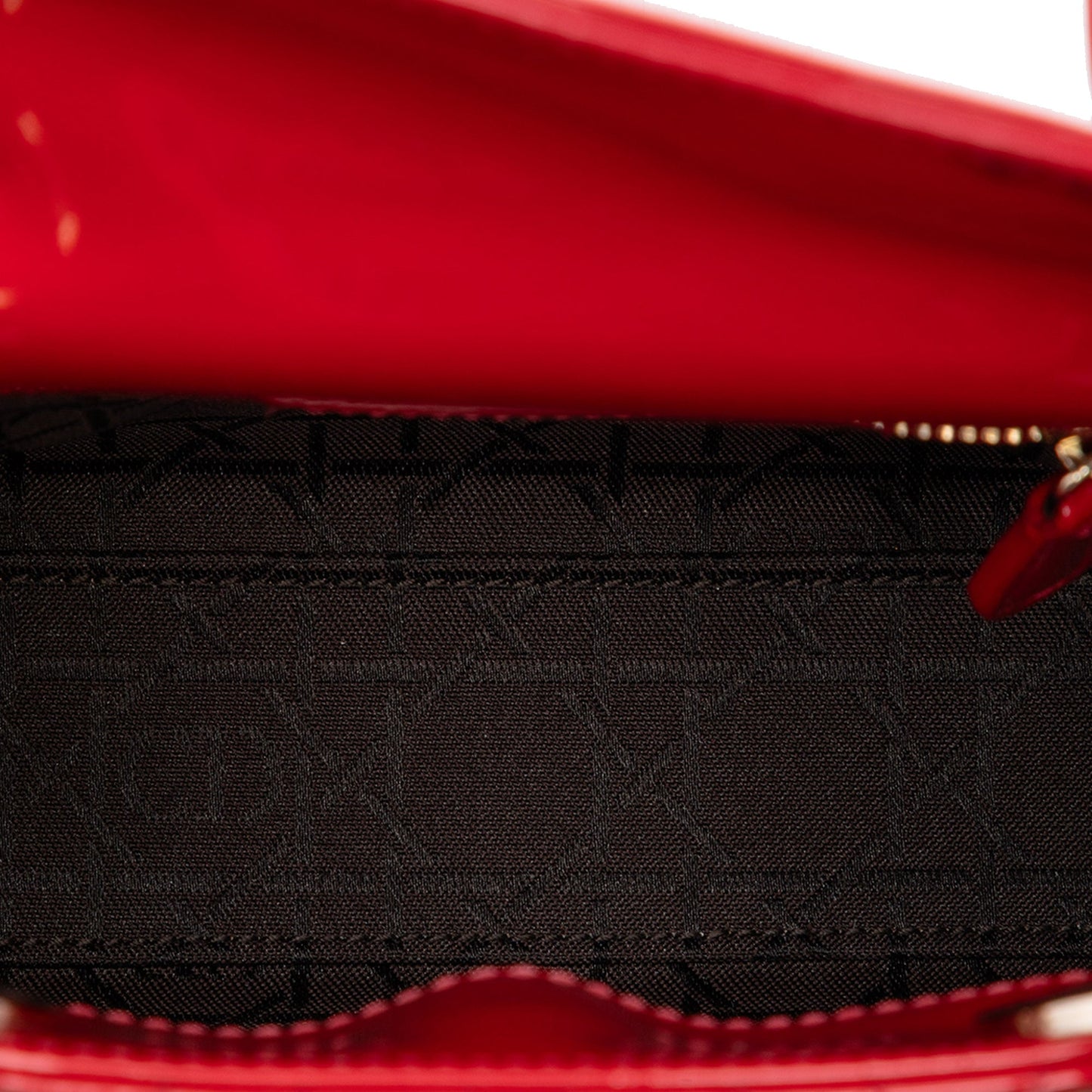 Dior Mini Patent Cannage Lady Dior