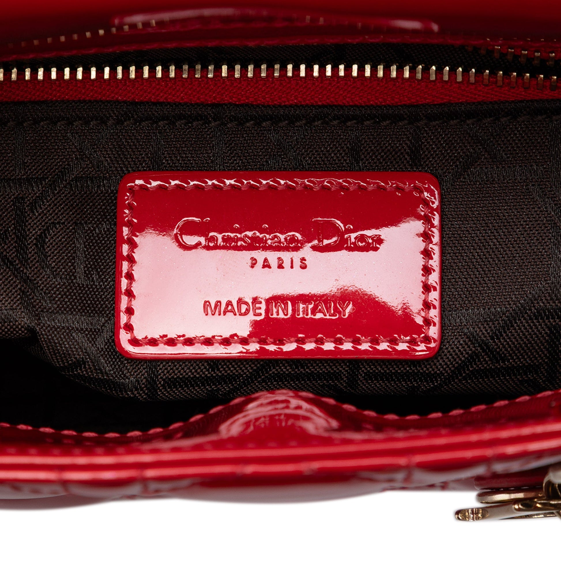 Dior Mini Patent Cannage Lady Dior