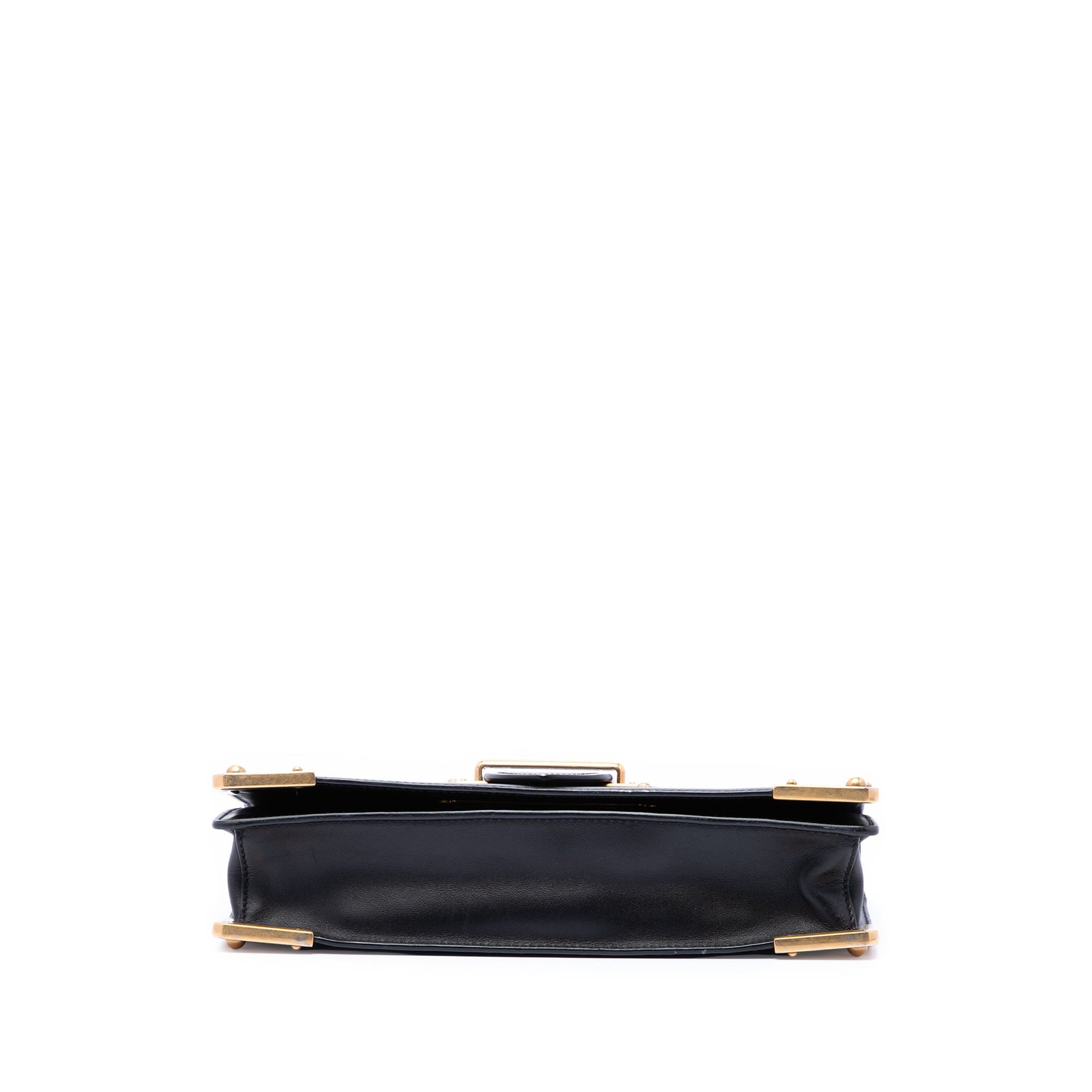 Prada City Calf and Saffiano Cahier Chain Clutch