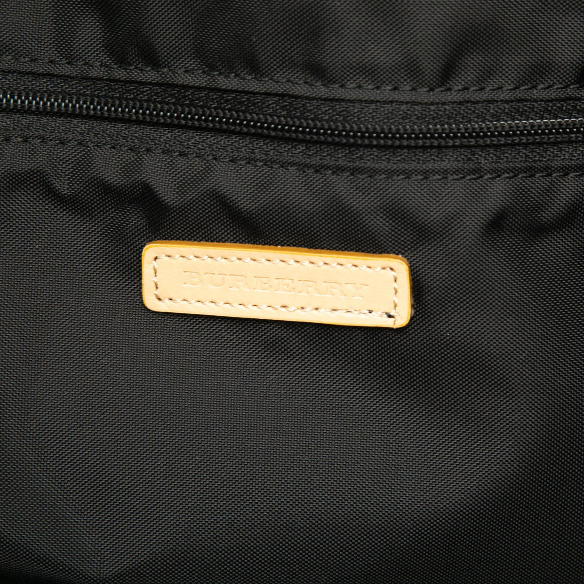 Burberry Nova Check Trimmed Nylon Tote — Black