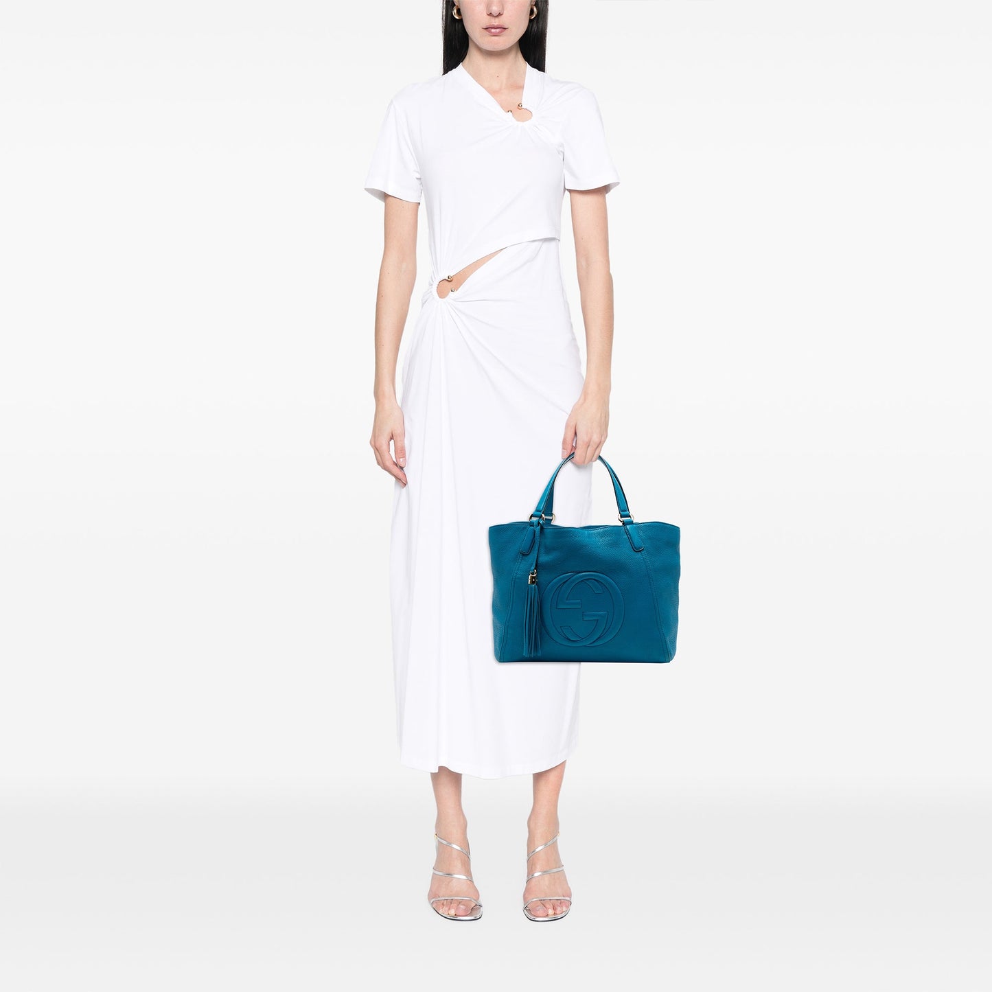 Gucci Medium Leather Soho Cellarius Tote