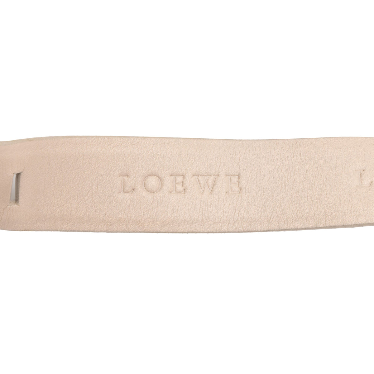 LOEWE Bicolor Embossed Repeat Anagram Leather Crossbody — Blue