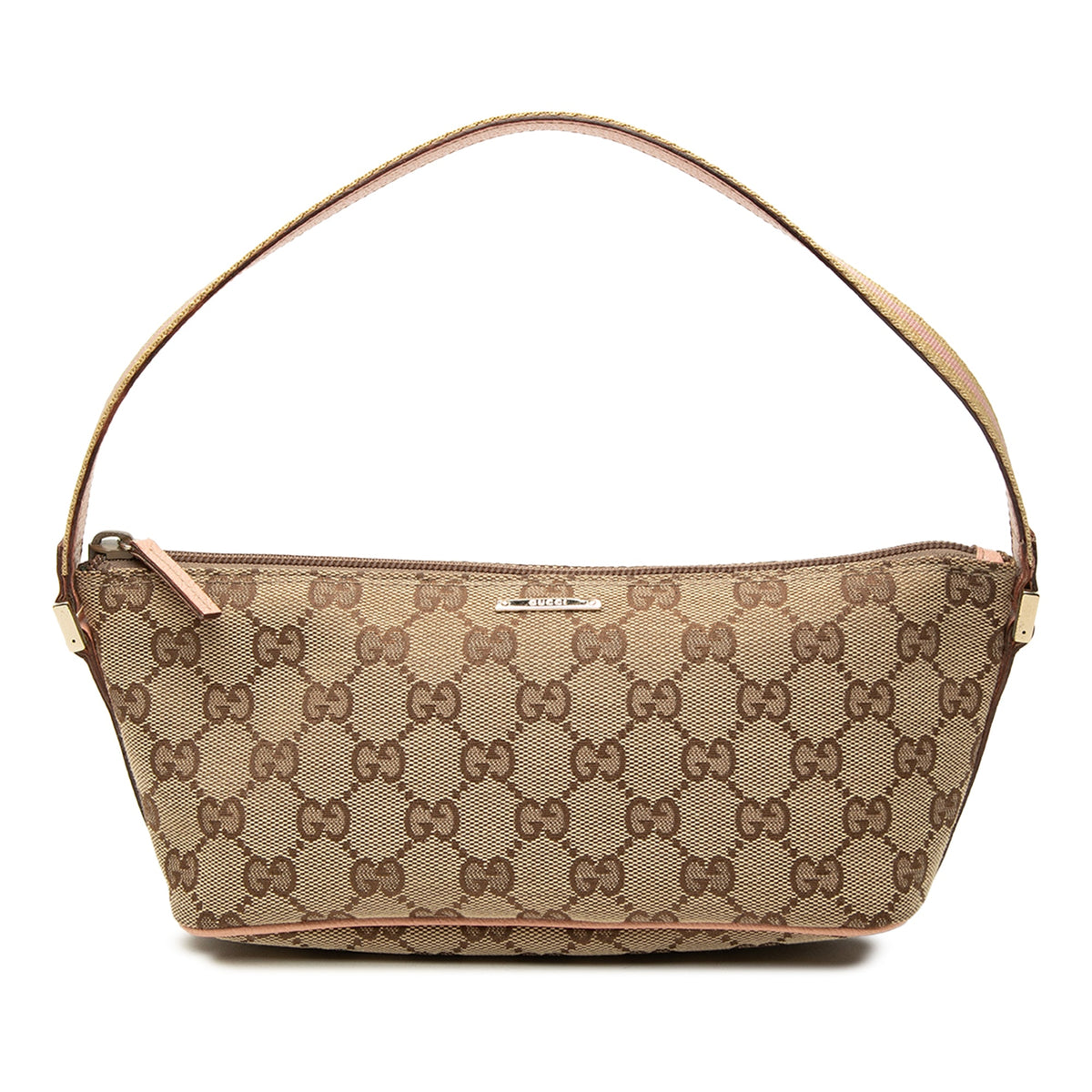 Gucci GG Canvas Web Boat — Beige