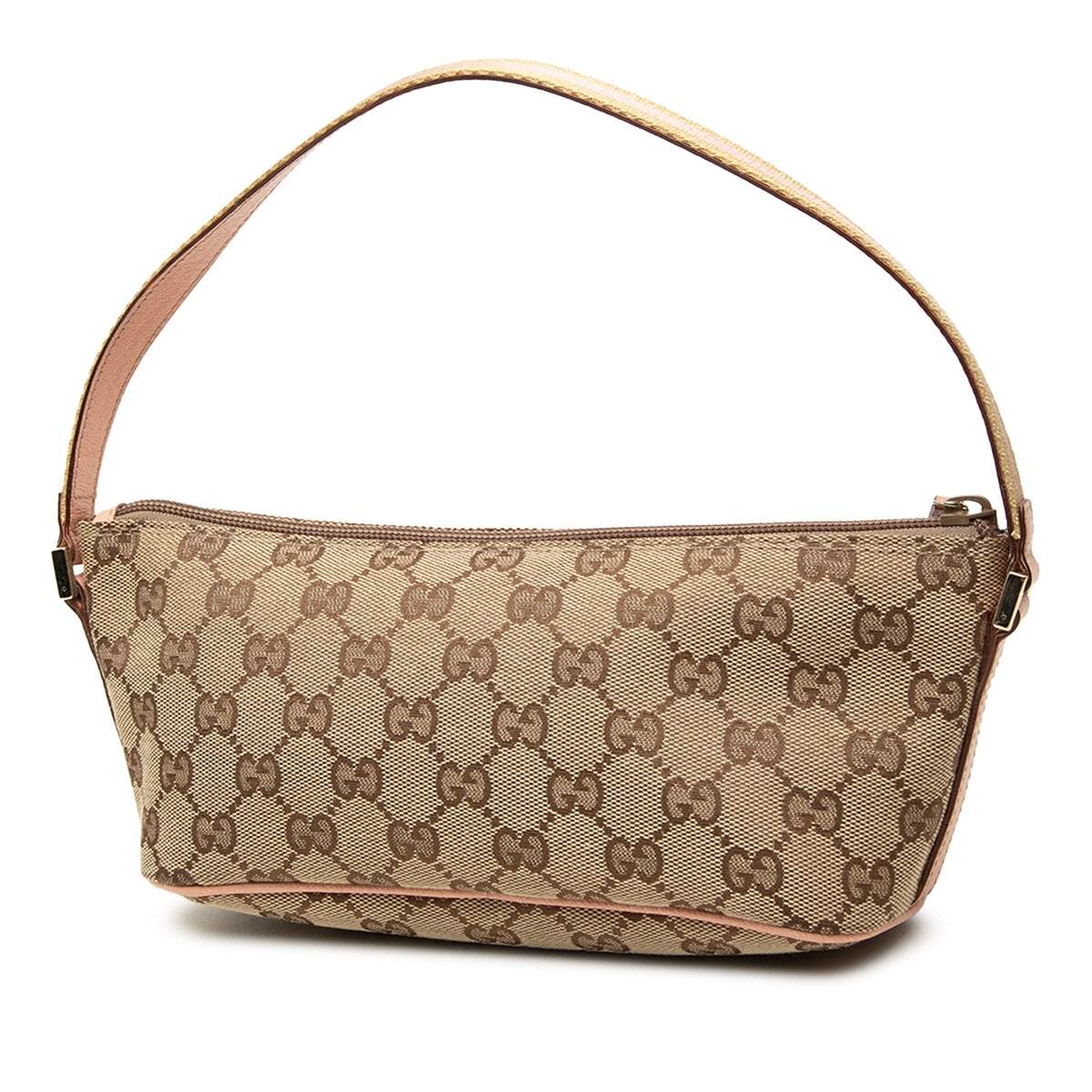 Gucci GG Canvas Web Boat — Beige