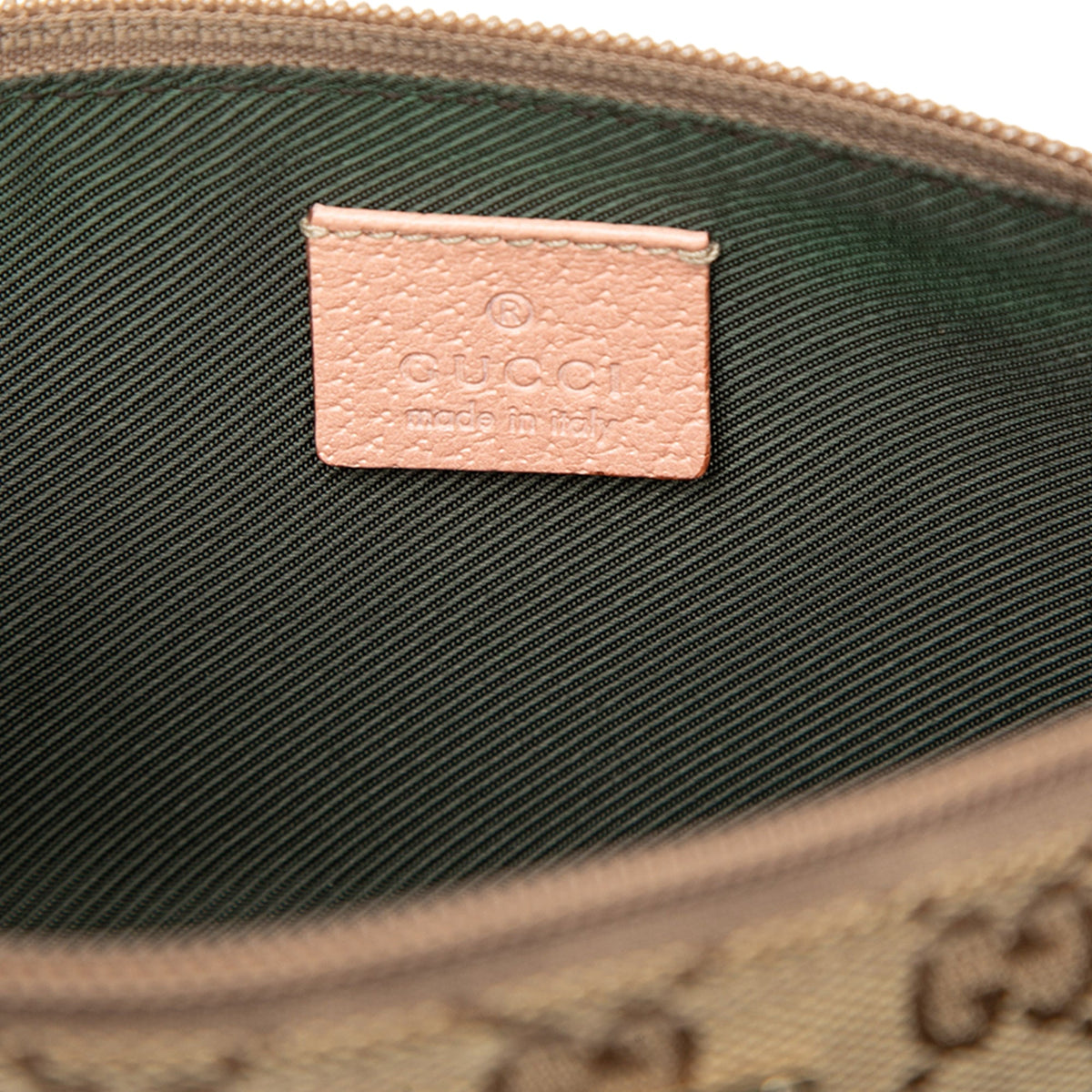 Gucci GG Canvas Web Boat — Beige