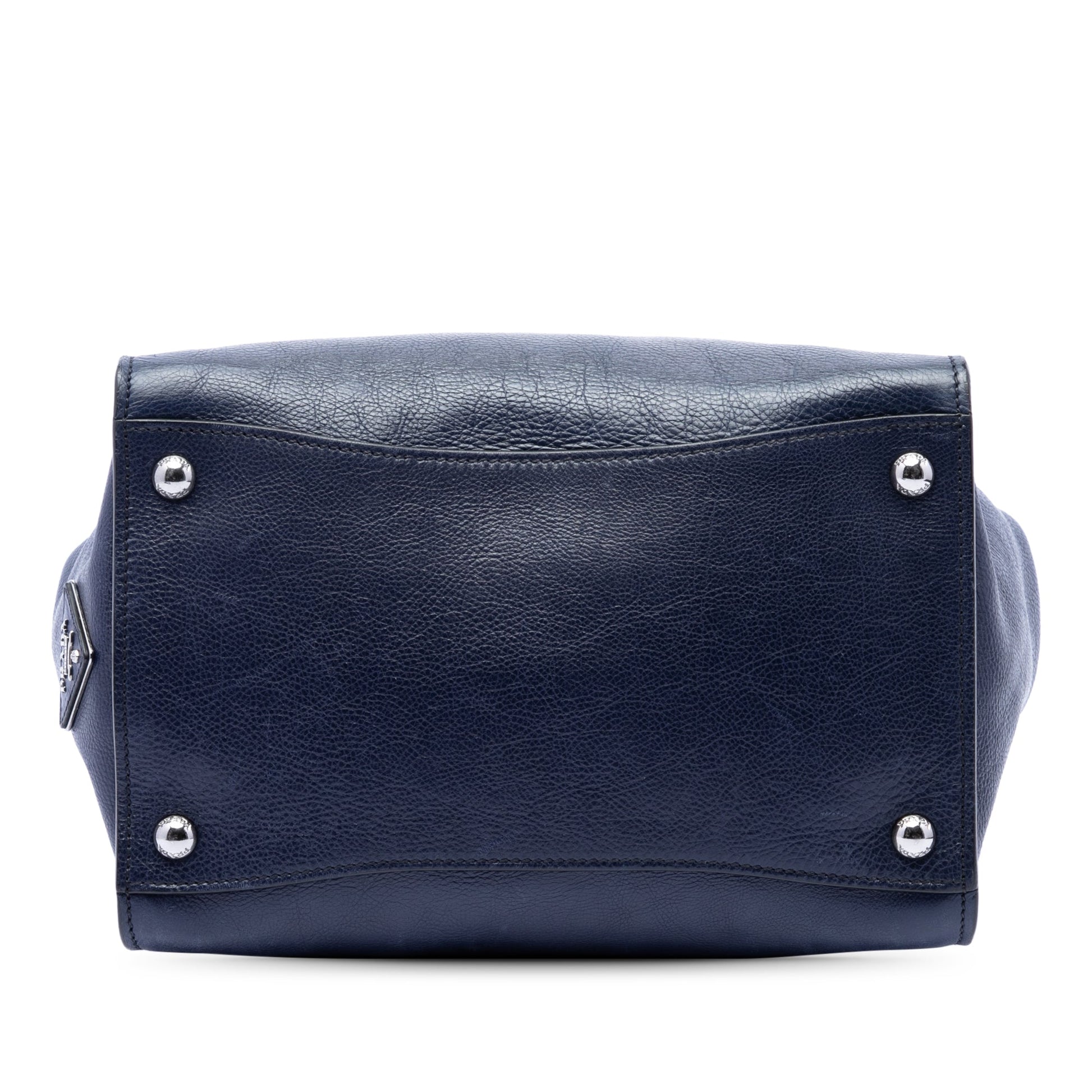 Prada Glace Calf Sound Lock Satchel