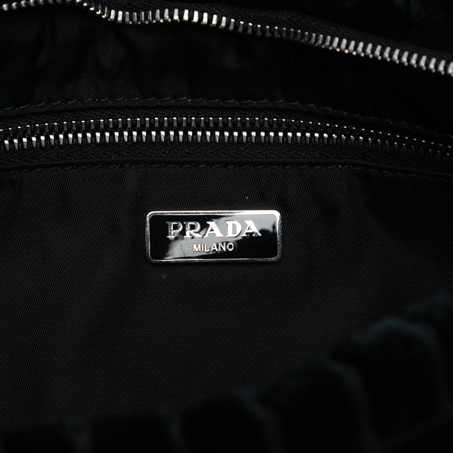 Prada Ricamo Velluto Pochette Crossbody