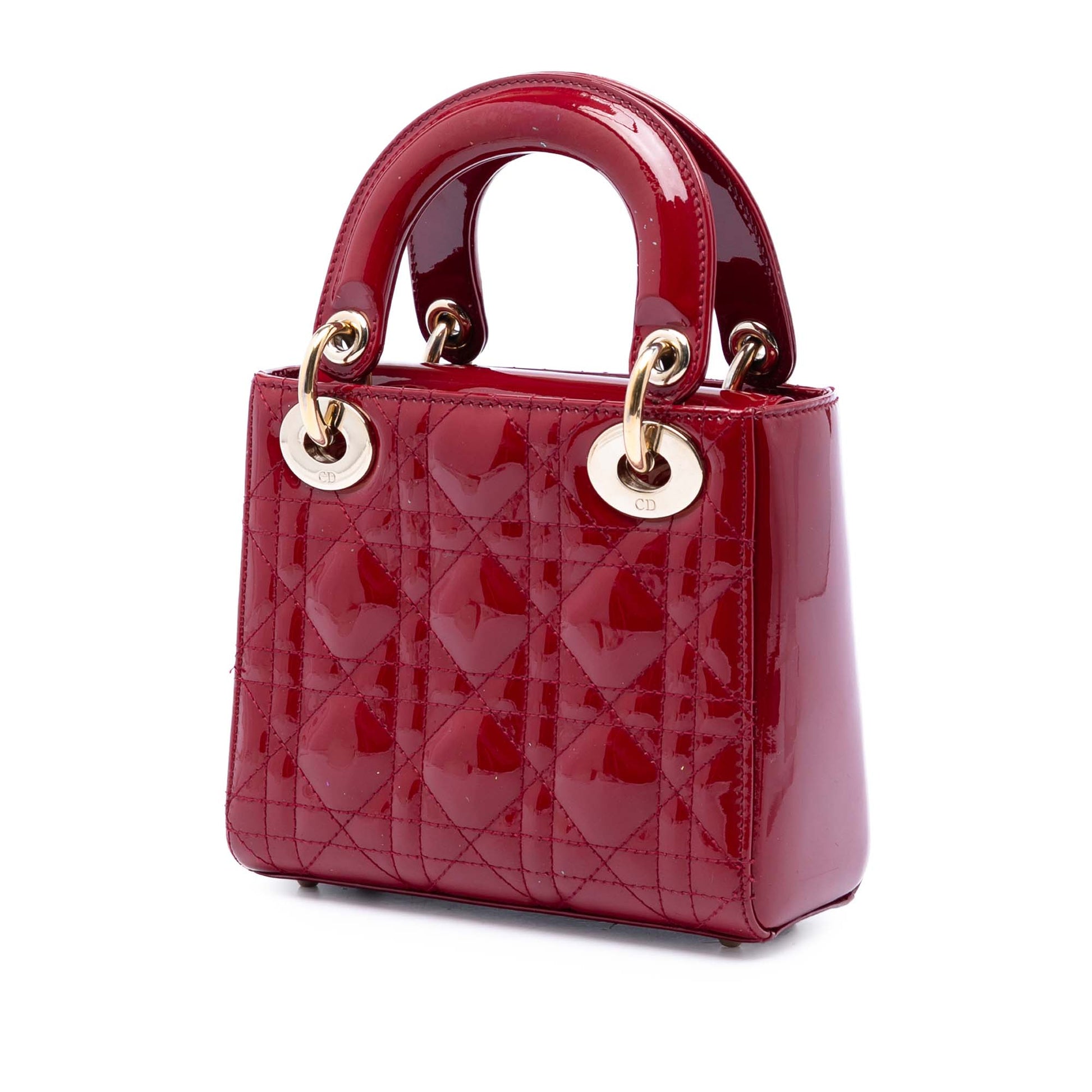Dior Mini Patent Cannage Lady Dior