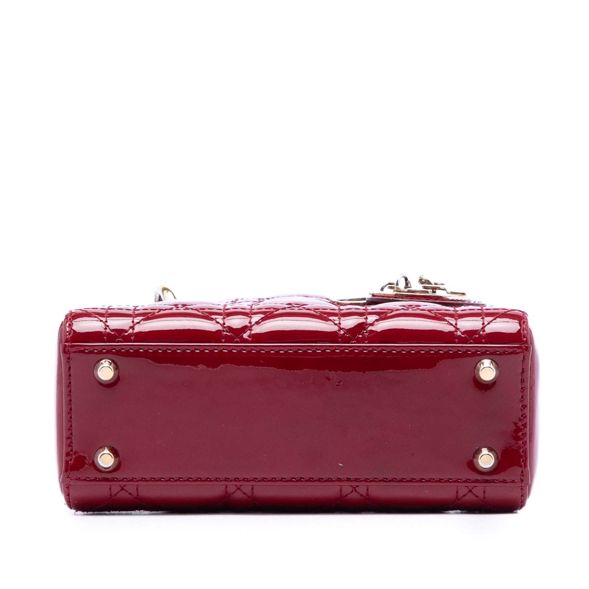 Dior Mini Patent Cannage Lady Dior