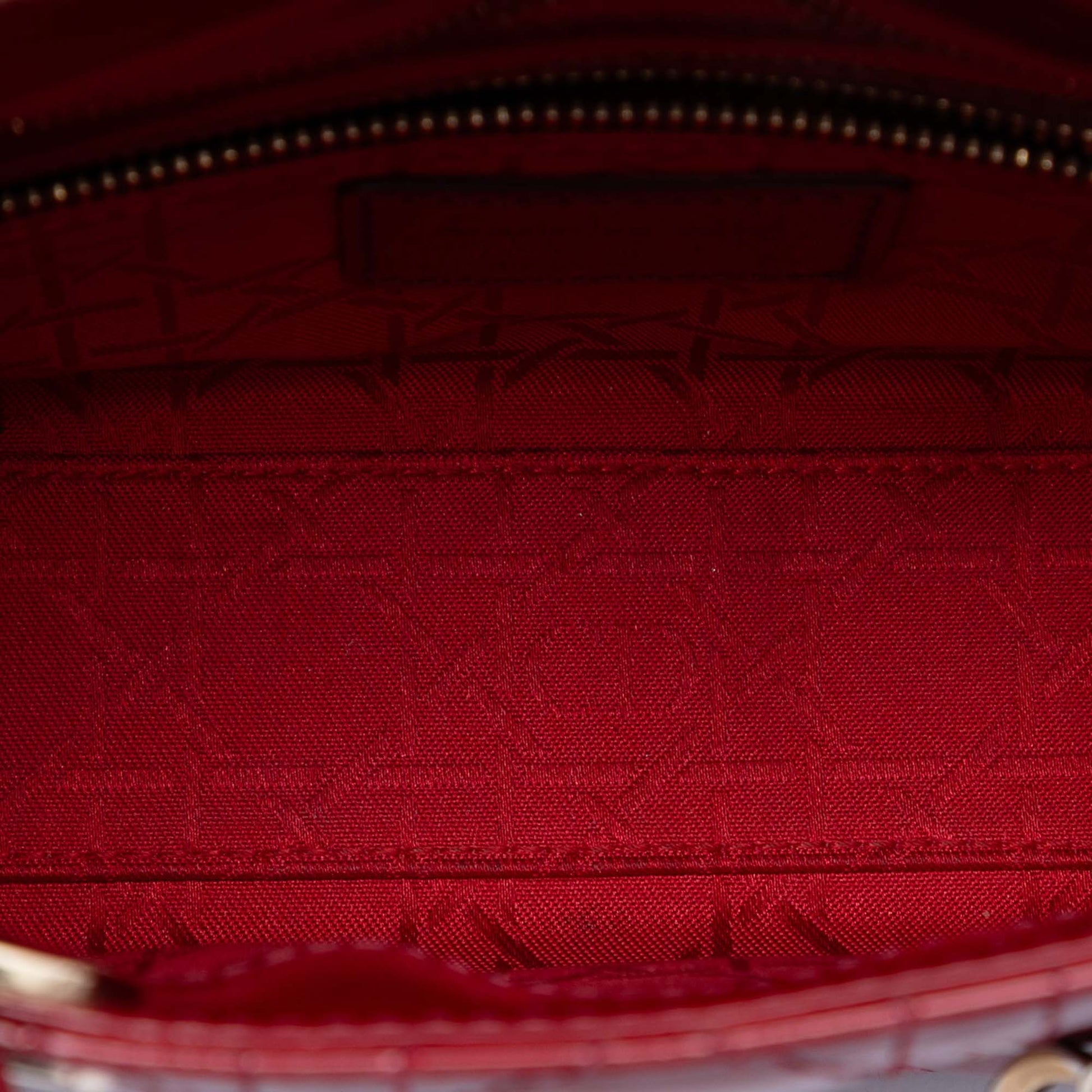 Dior Mini Patent Cannage Lady Dior