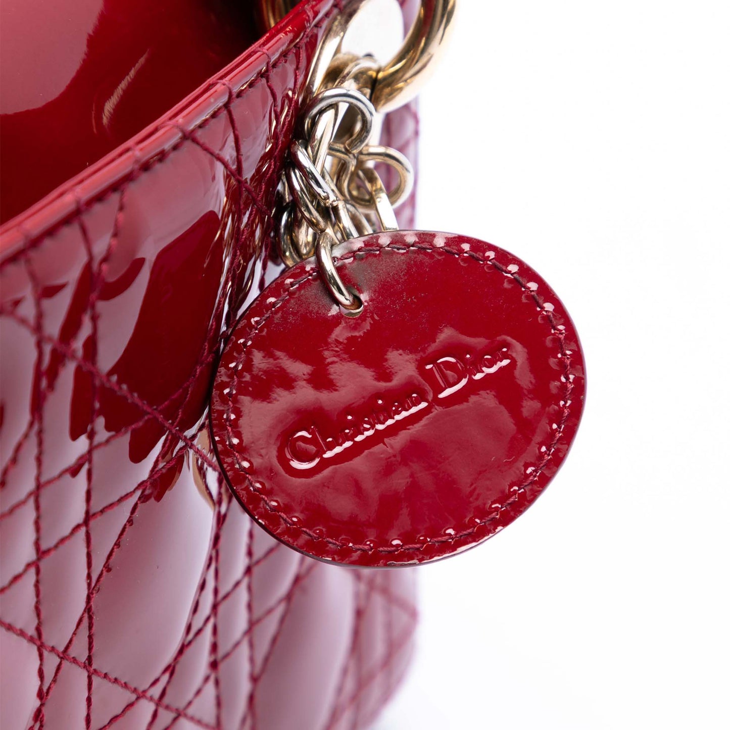 Dior Mini Patent Cannage Lady Dior