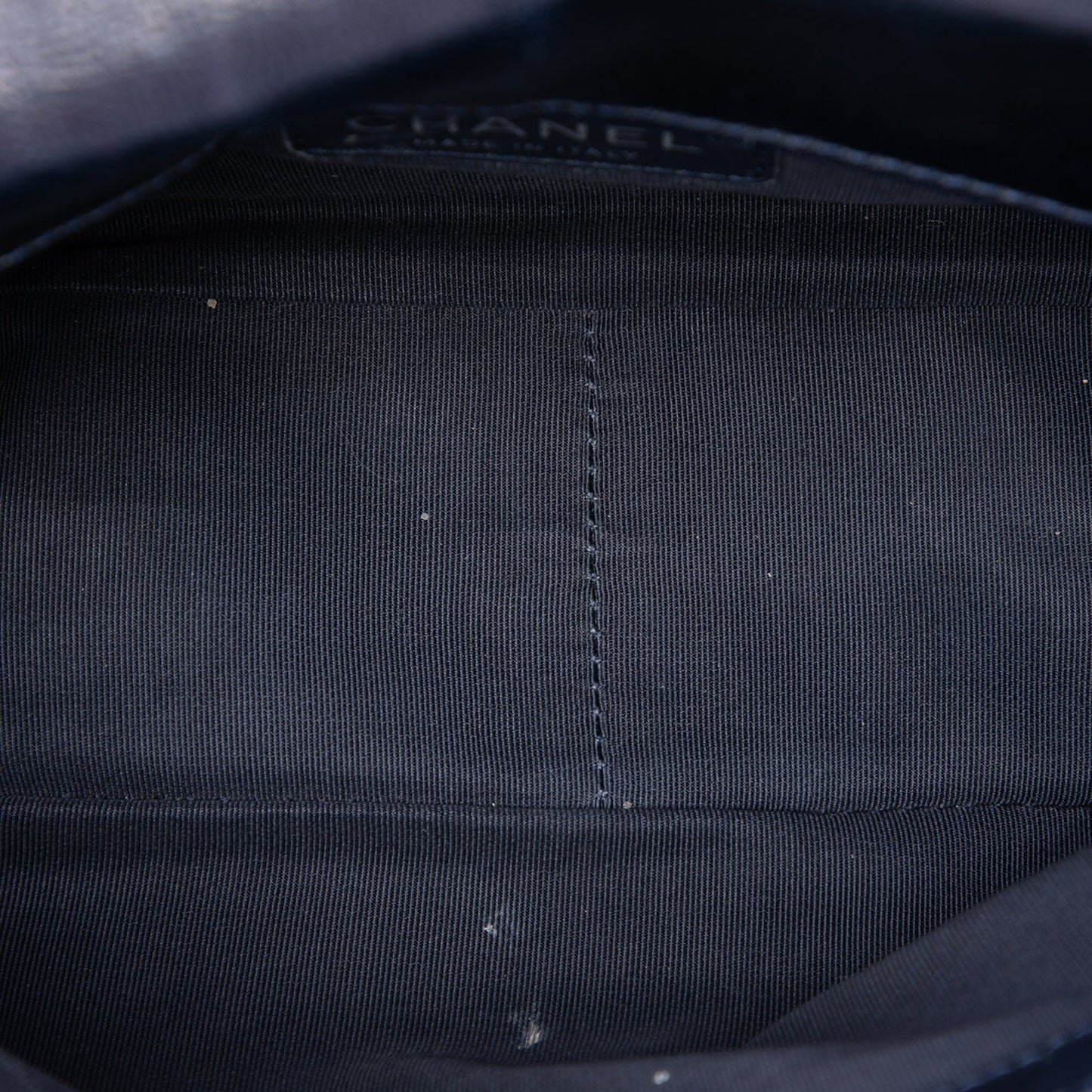 Chanel Medium Quilted Glazed Calfskin CC Plate Flap
