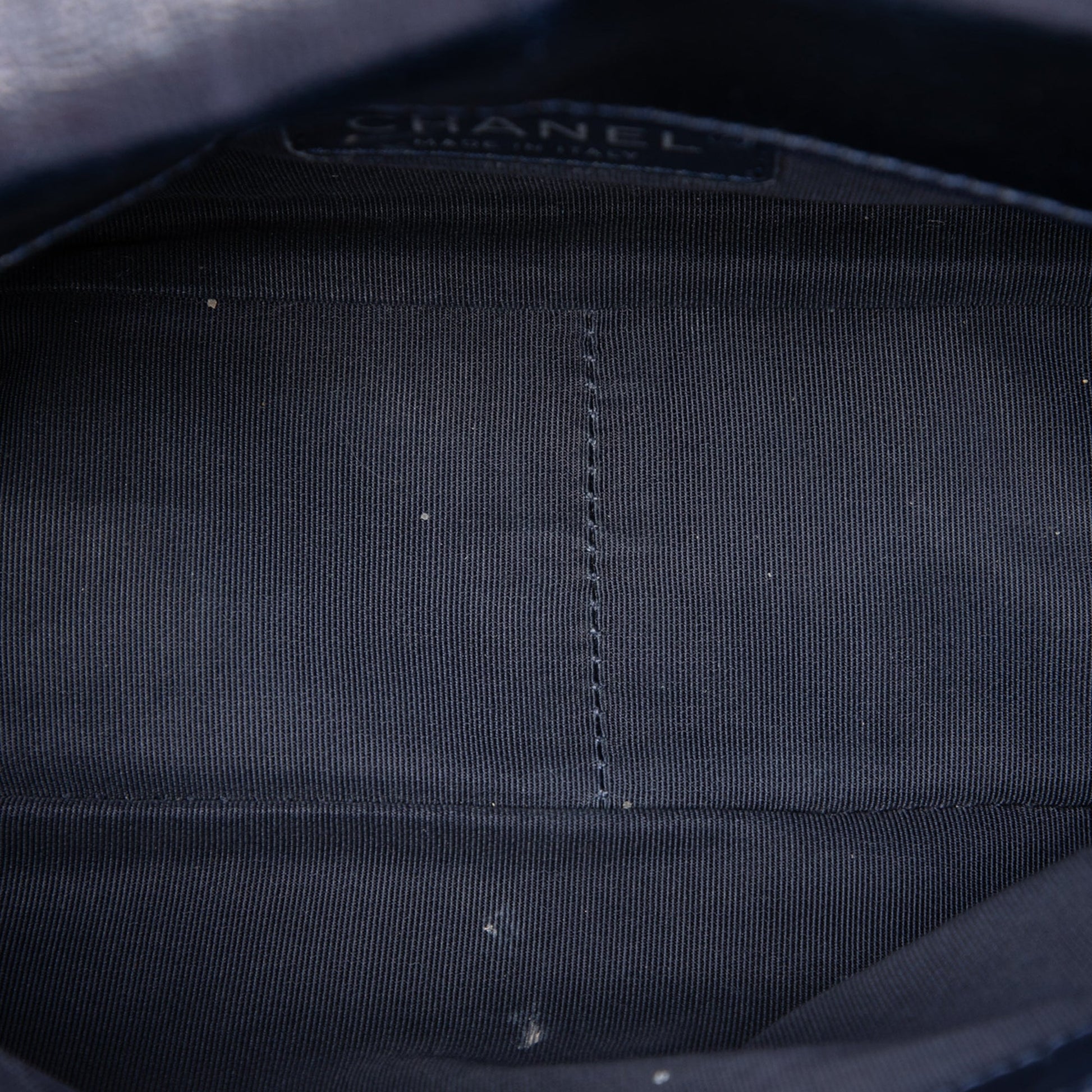 Chanel Medium Quilted Glazed Calfskin CC Plate Flap