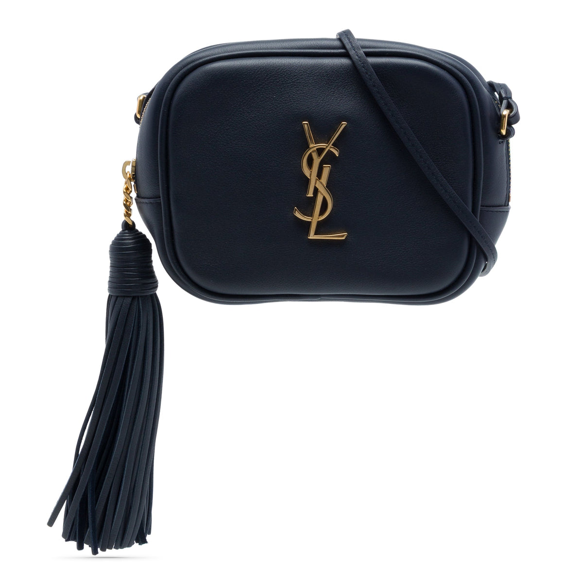 Saint Laurent Calfskin Monogram Blogger Bag