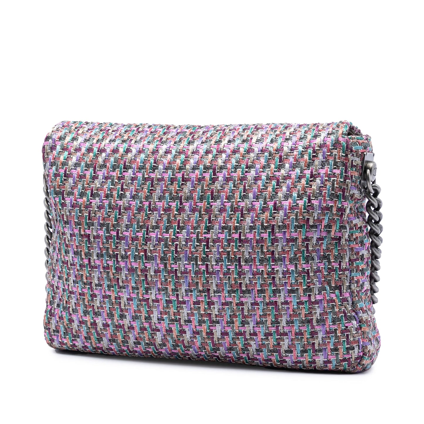 Chanel CC Multicolor Tweed Flap
