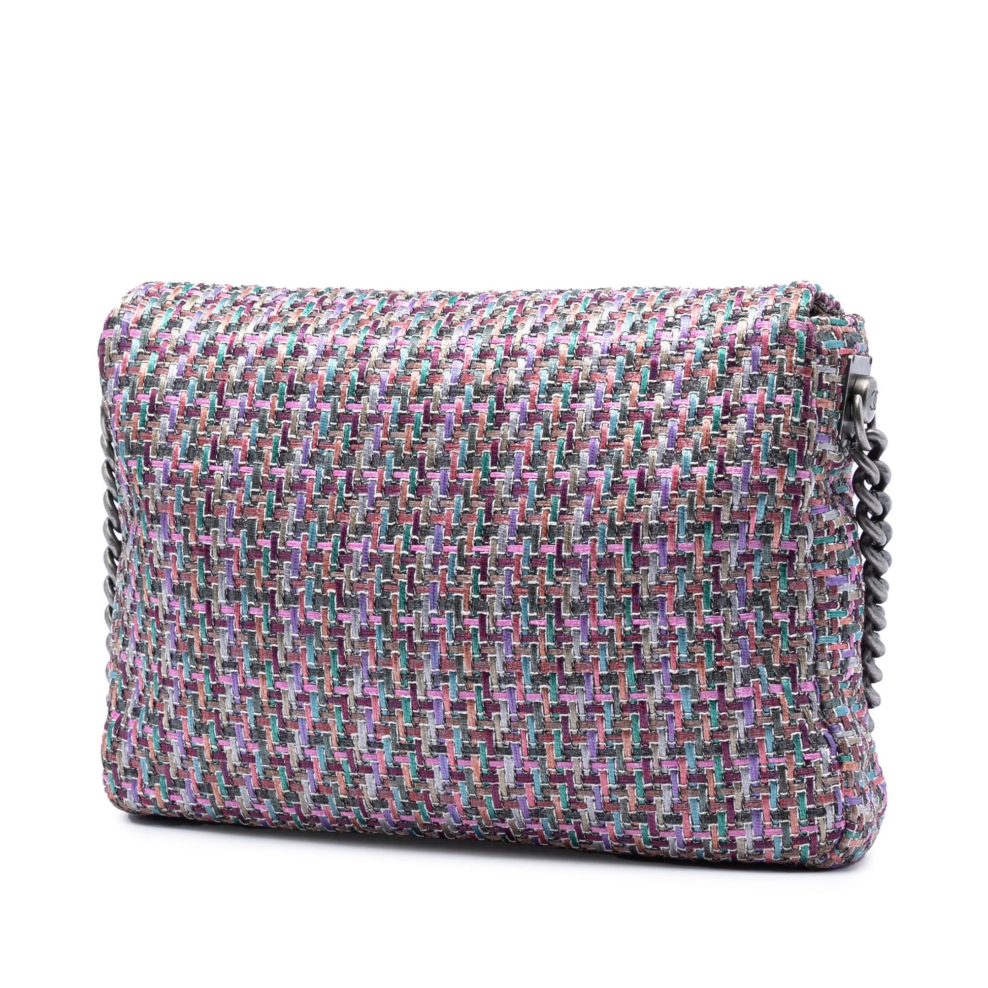 Chanel CC Multicolor Tweed Flap