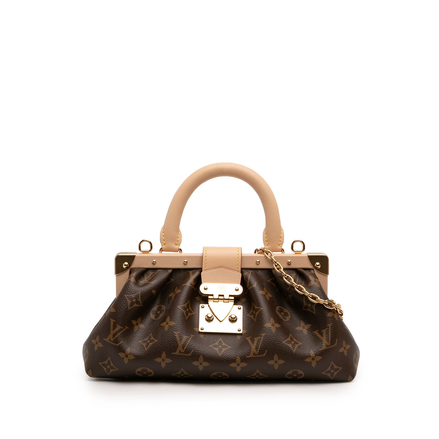 Louis Vuitton Monogram Clutch Top Handle Bag