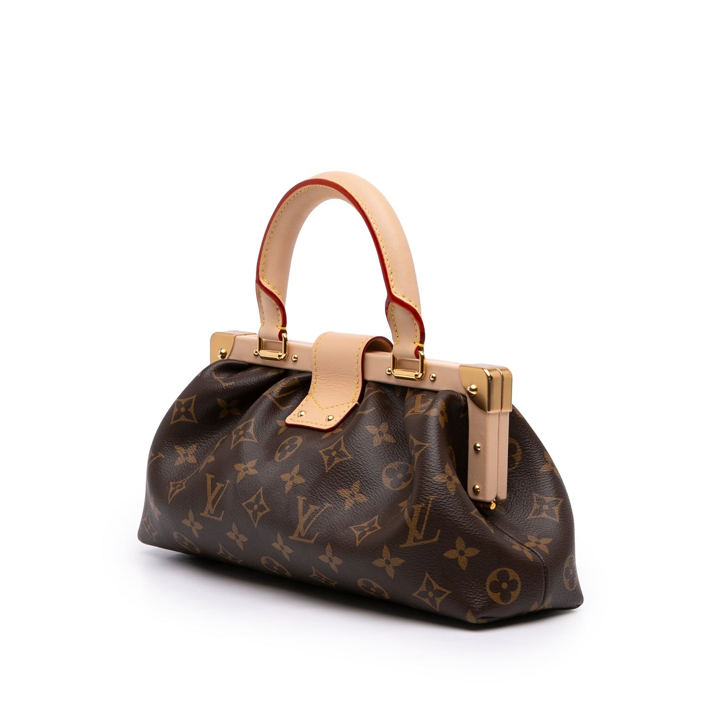 Louis Vuitton Monogram Clutch Top Handle Bag