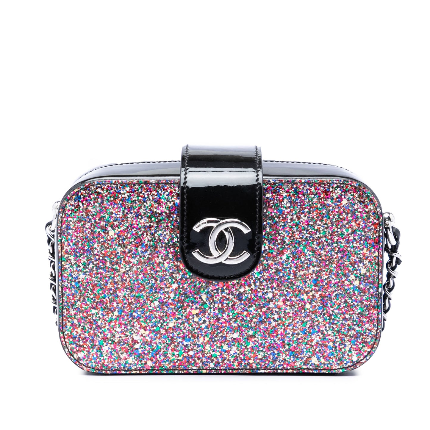 Chanel Glitter Patent Evening On The Moon Camera Case