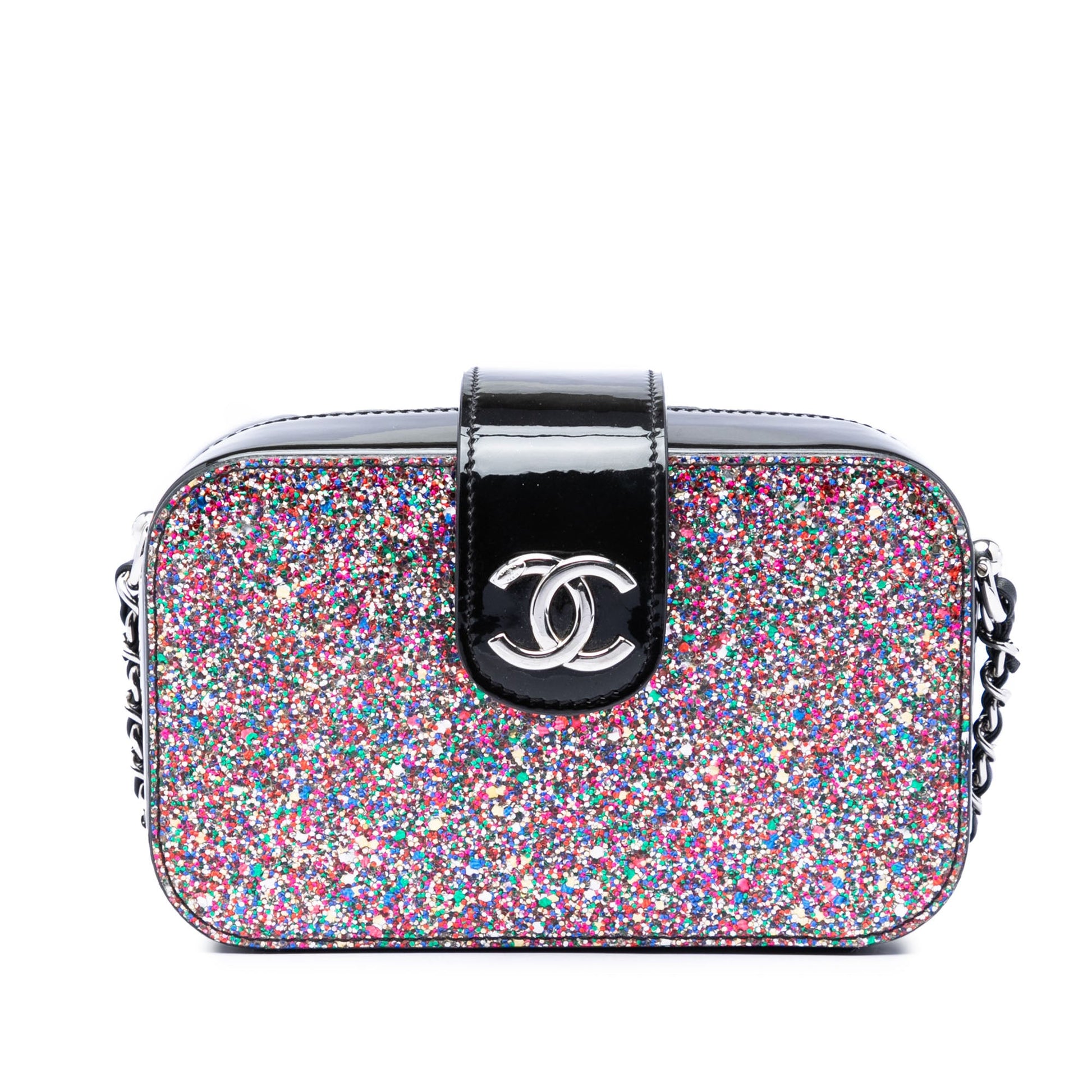 Chanel Glitter Patent Evening On The Moon Camera Case