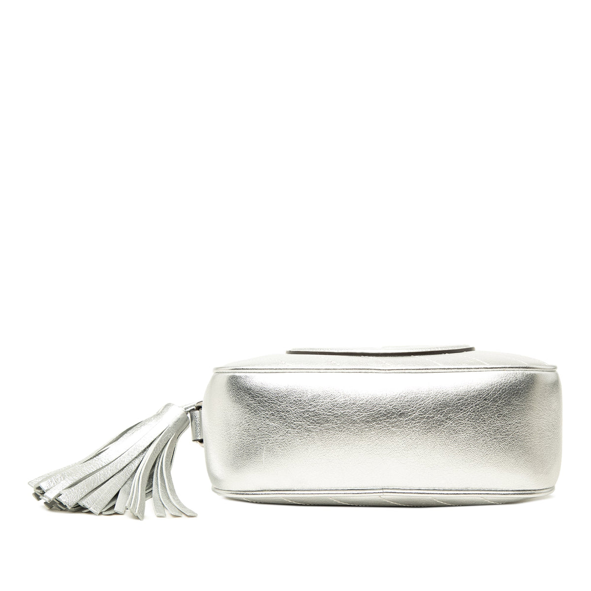 Gucci Small Metallic Calfskin Blondie Crossbody — Silver