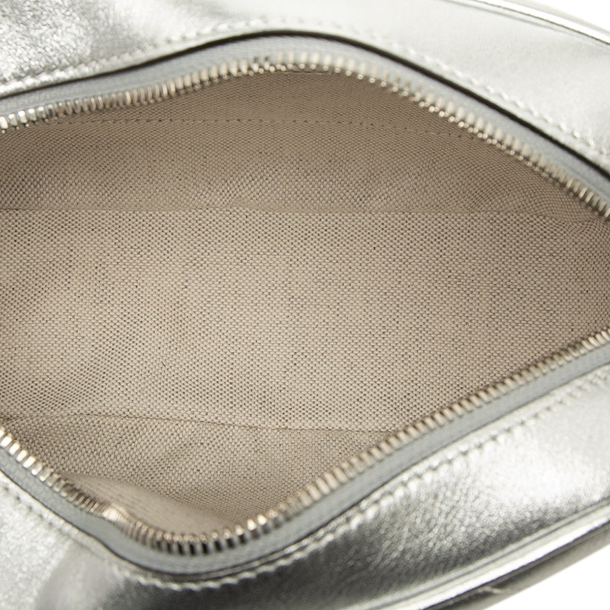 Gucci Small Metallic Calfskin Blondie Crossbody — Silver