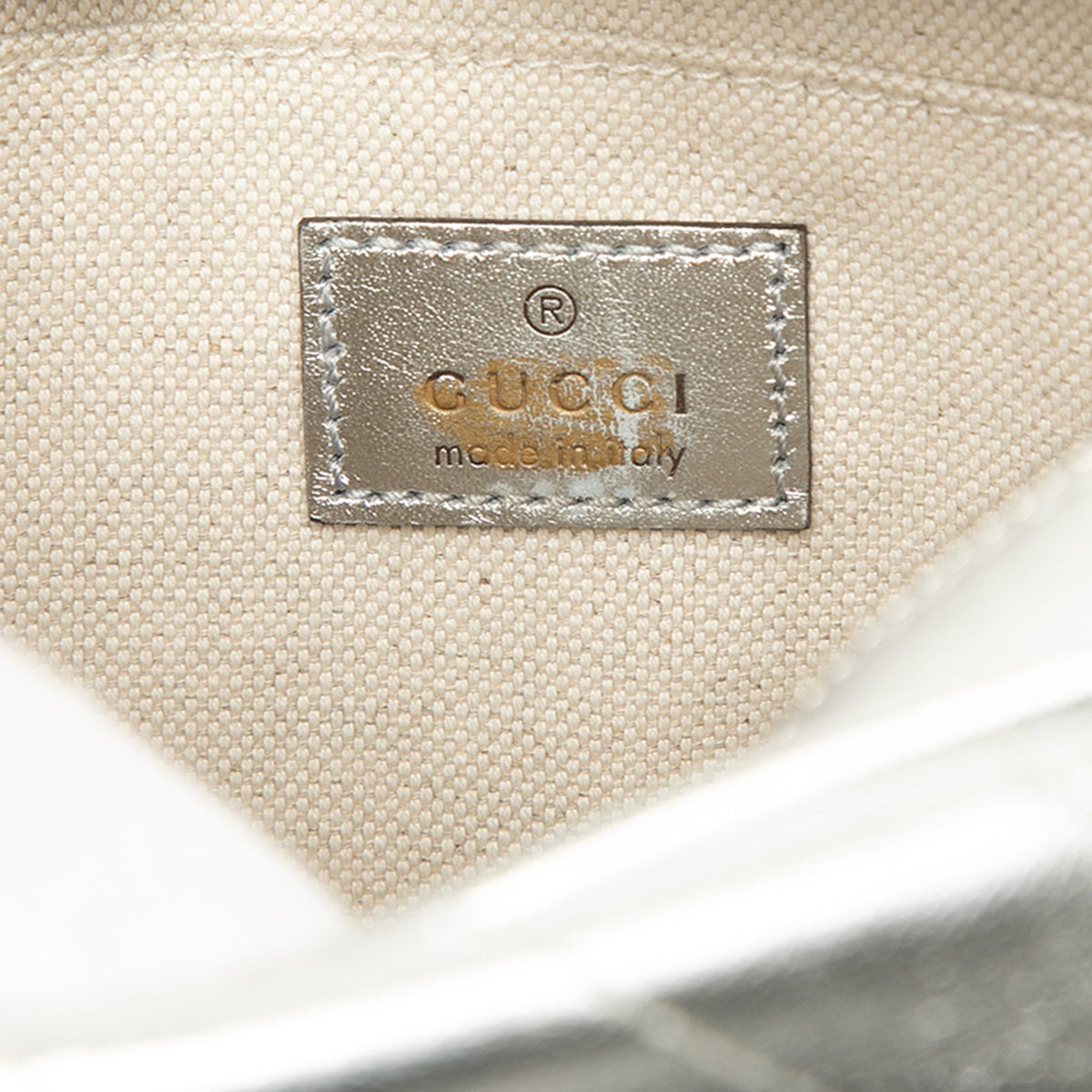 Gucci Small Metallic Calfskin Blondie Crossbody — Silver