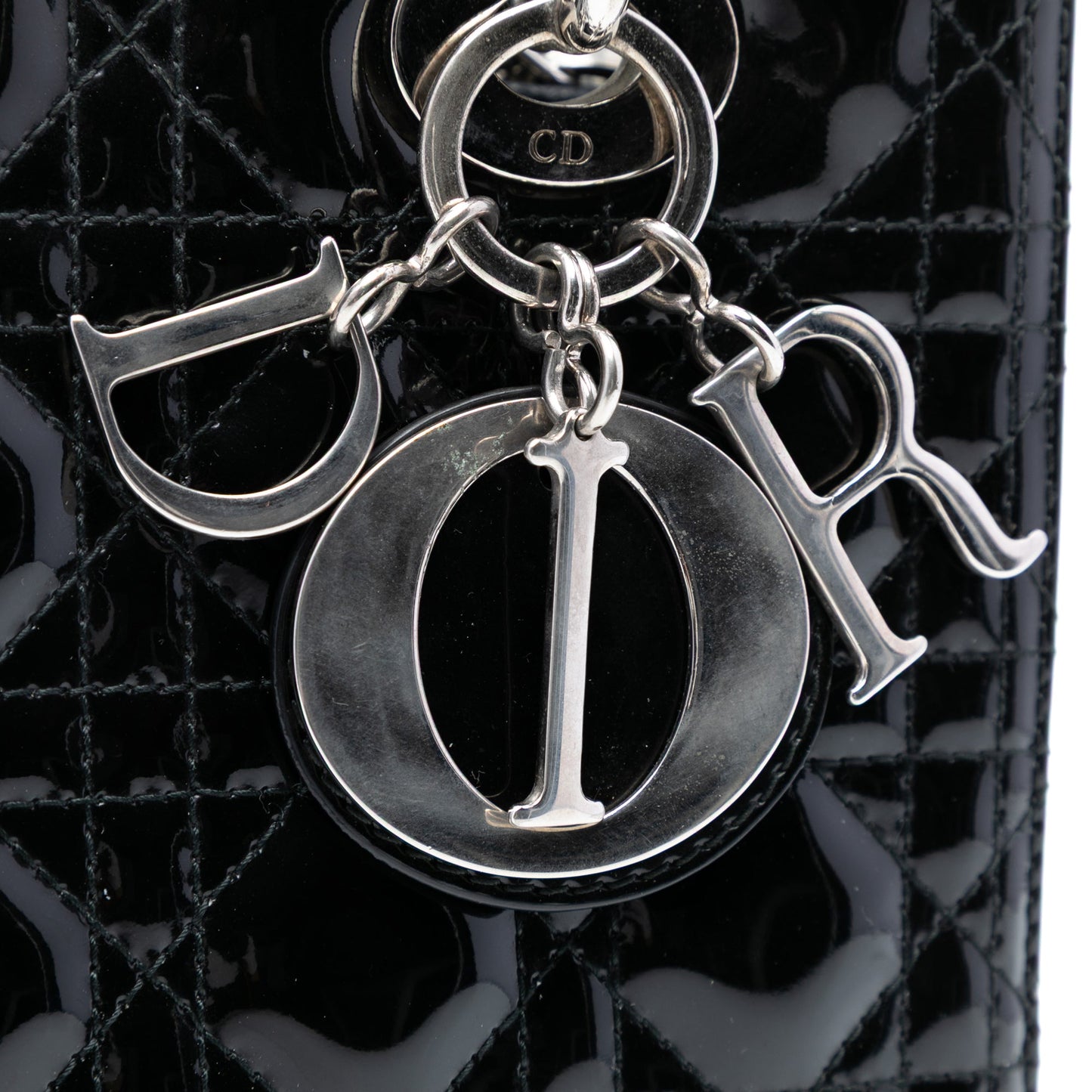 Dior Medium Patent Cannage Lady Dior