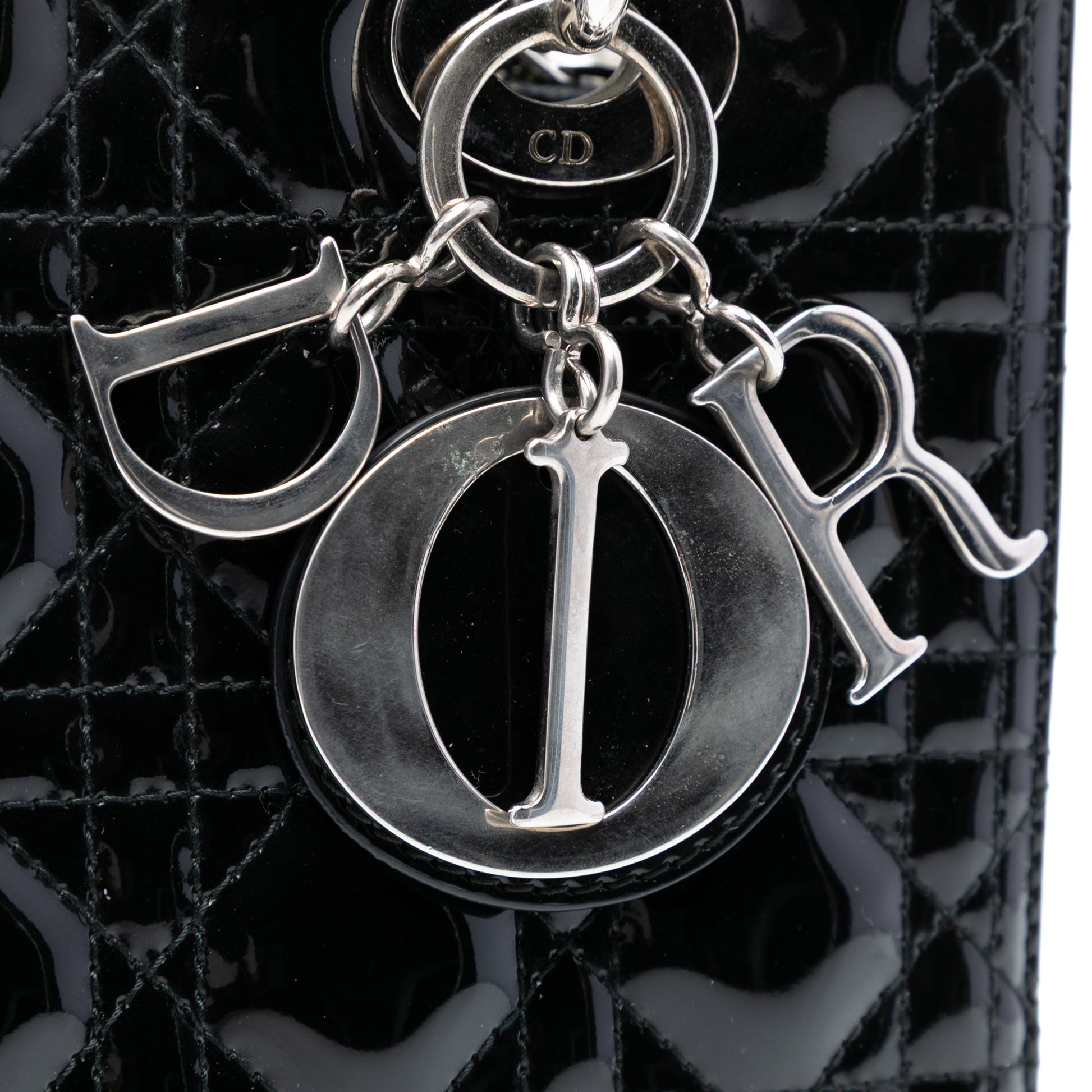 Dior Medium Patent Cannage Lady Dior