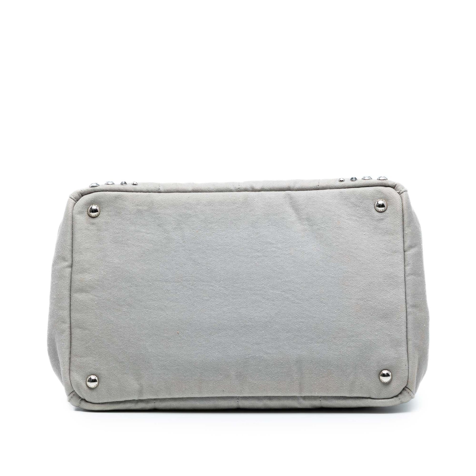 Prada Canvas Canapa Bijoux Satchel