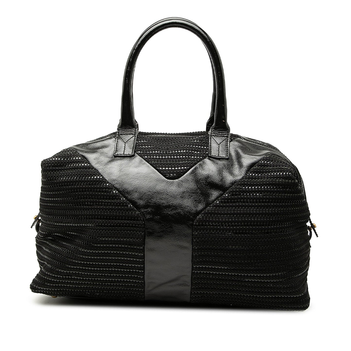 Saint Laurent Textured Fabric and Patent Easy Y Tote