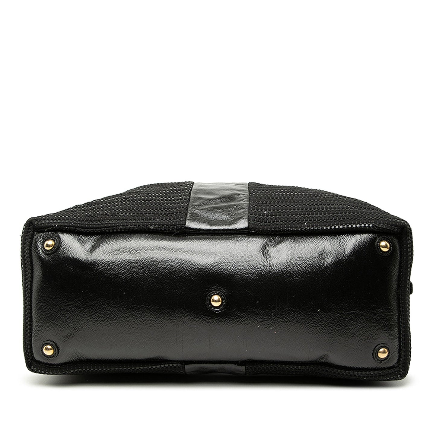 Saint Laurent Textured Fabric and Patent Easy Y Tote