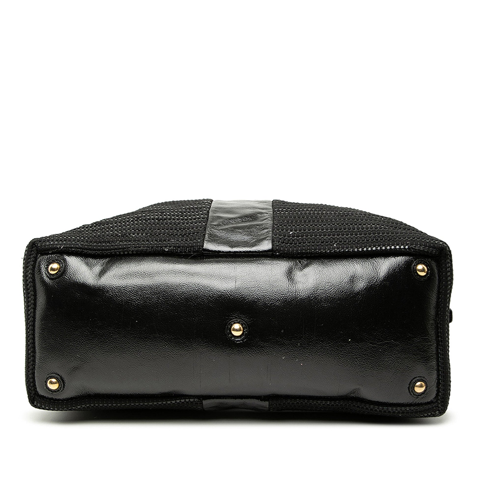 Saint Laurent Textured Fabric and Patent Easy Y Tote
