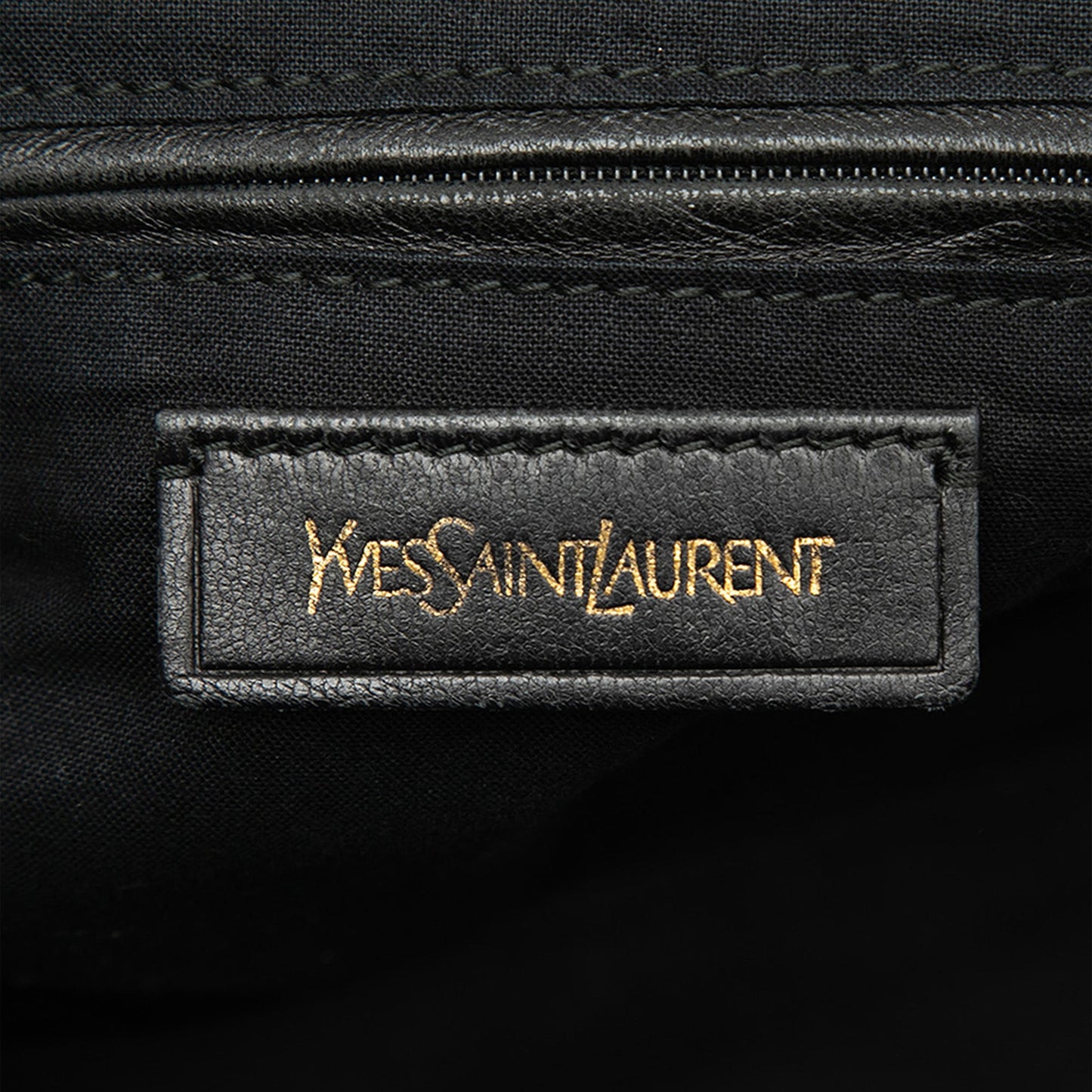 Saint Laurent Textured Fabric and Patent Easy Y Tote