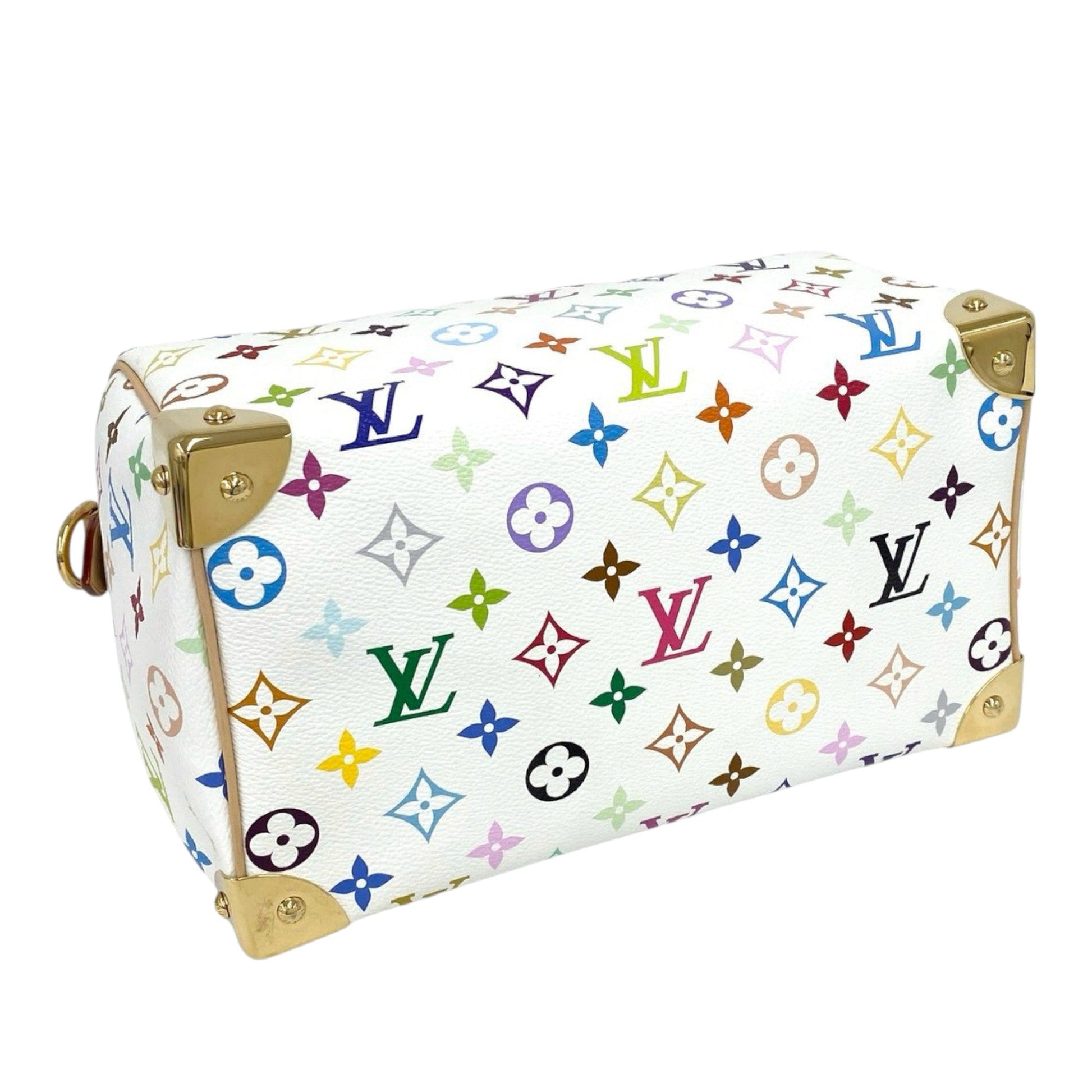 Louis Vuitton Takashi Murakami Monogram Multicolore Speedy Bandouliere 25